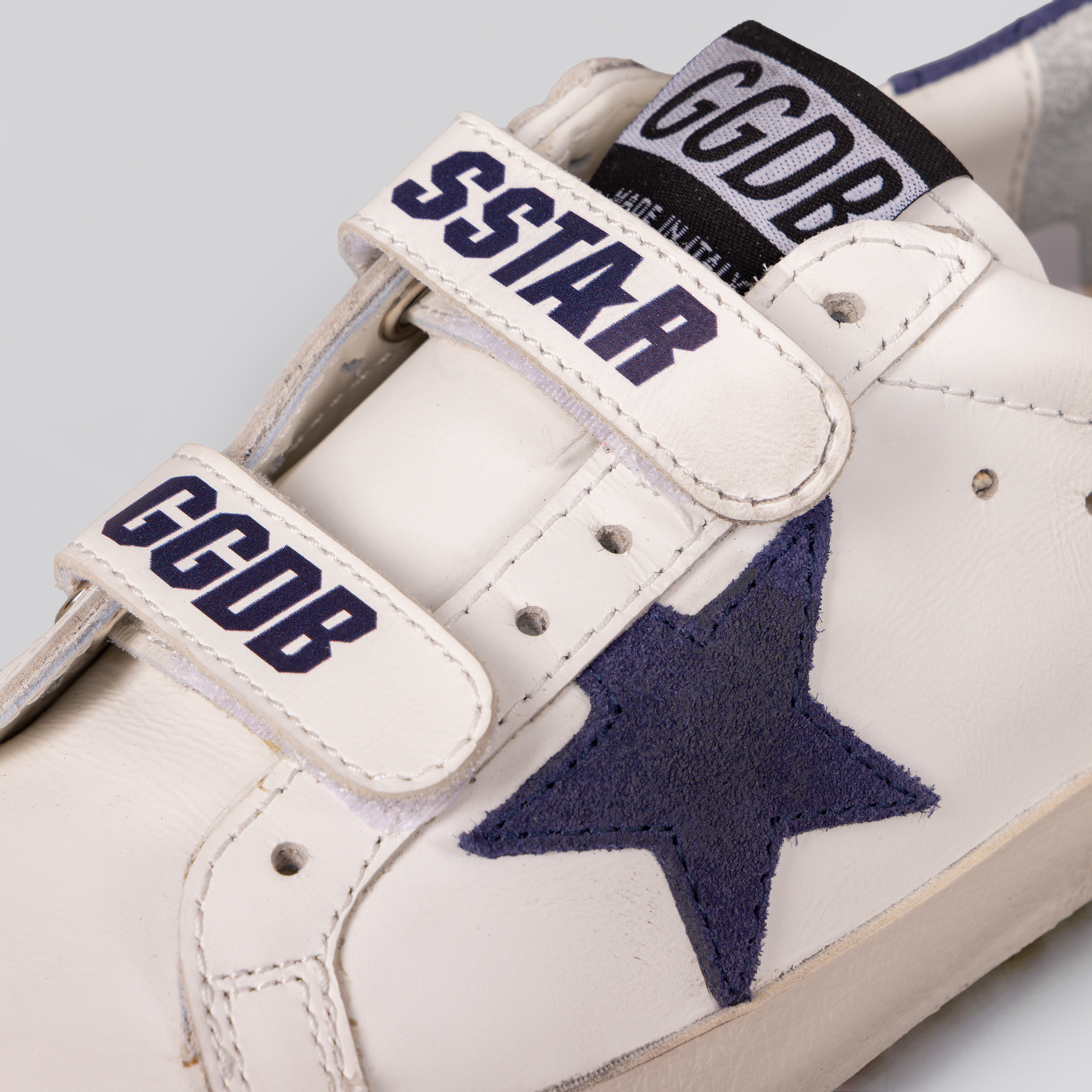 Sneakers Blancos Golden Goose Velcro Super-Star Leather