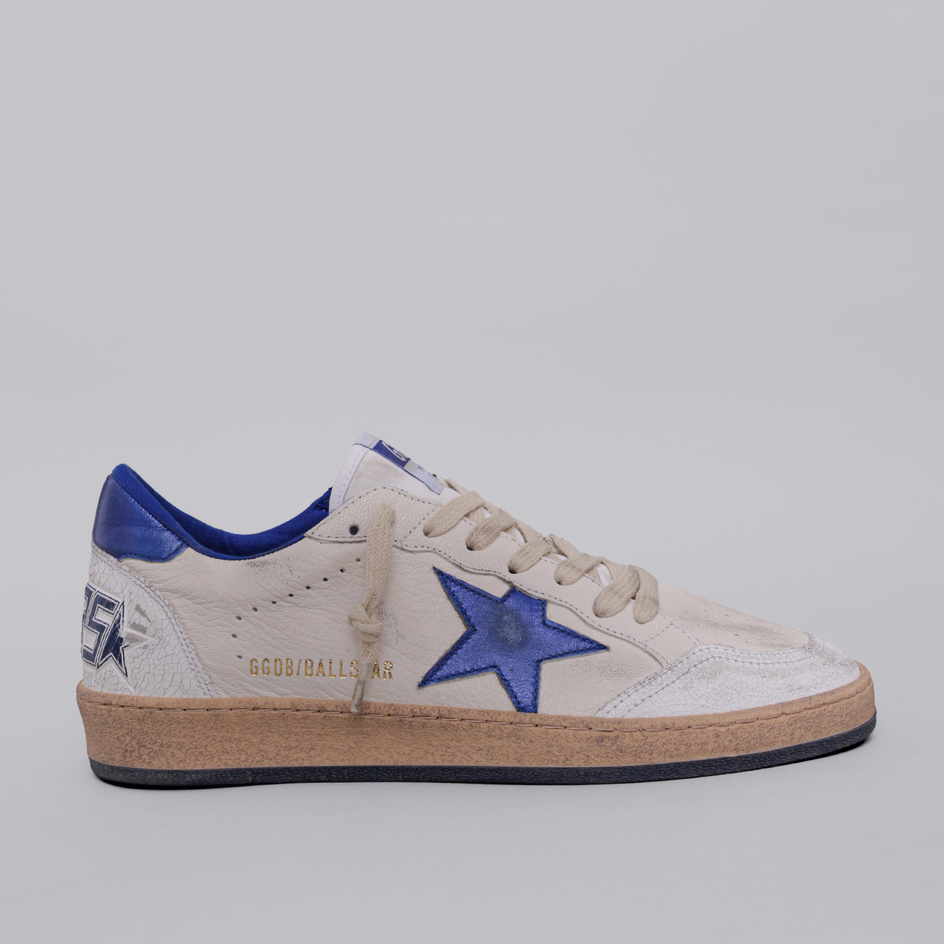 Sneakers Blanco Azul Golden Goose Ball Star Leather