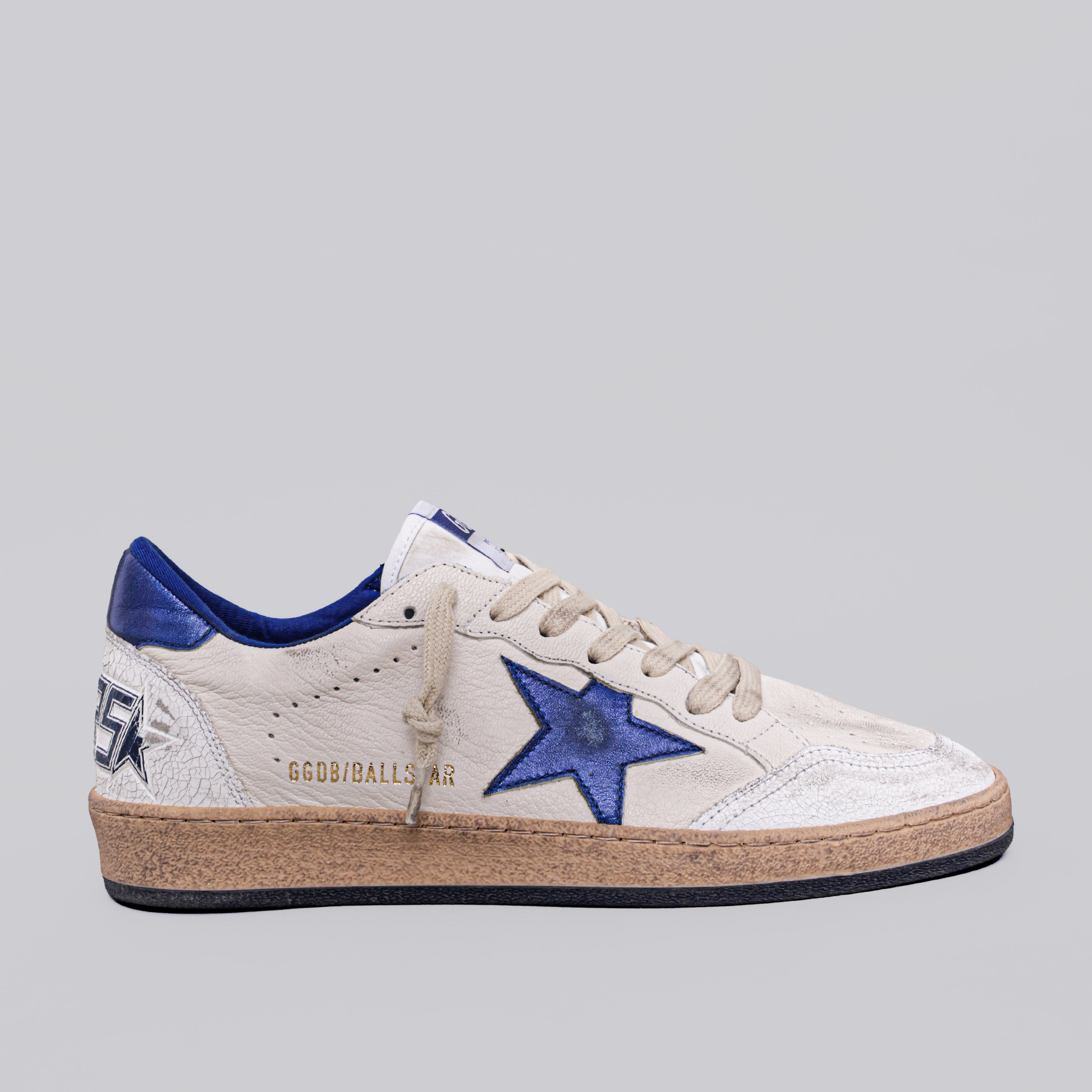 Sneakers Blanco Azul Golden Goose Ball Star Leather