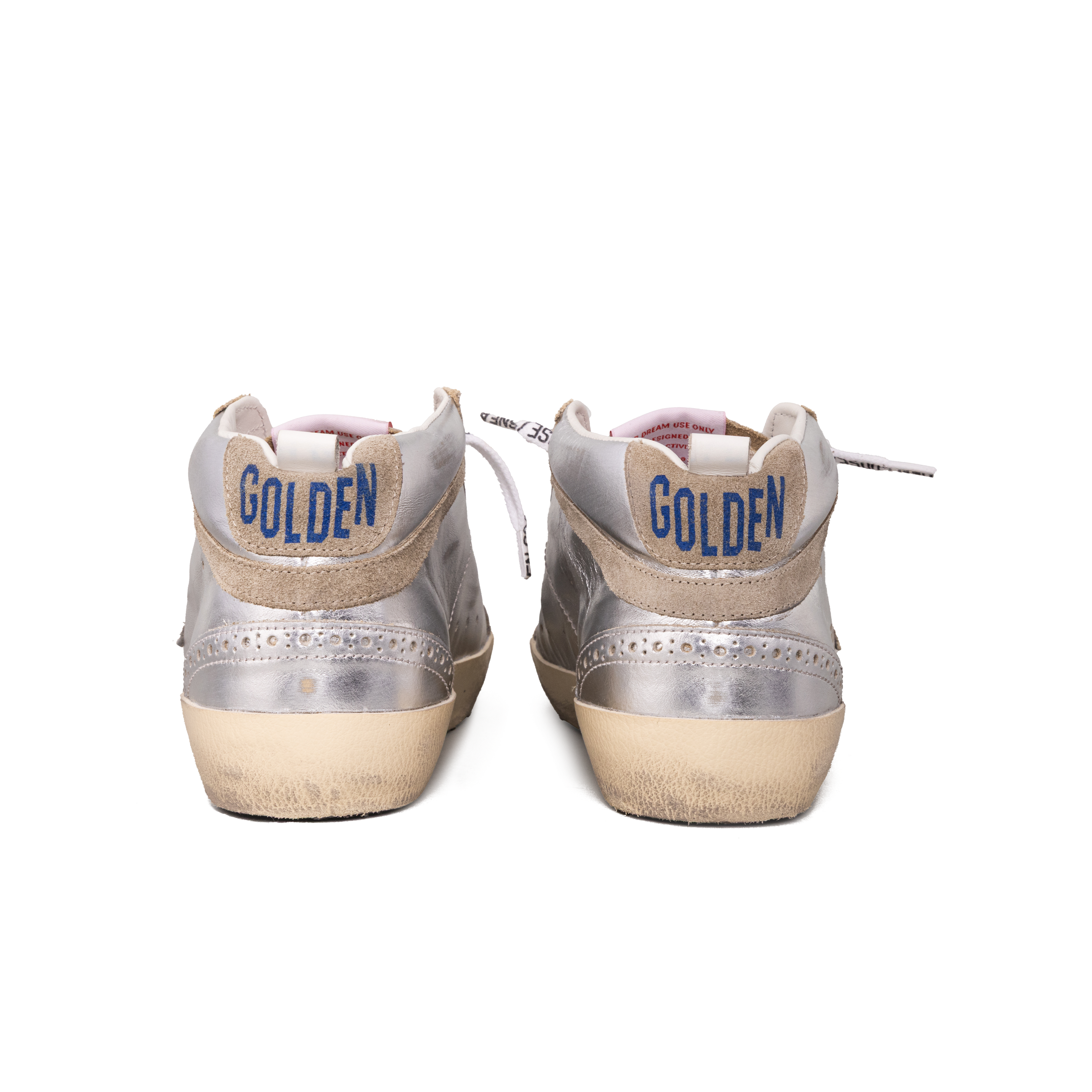 Sneakers Silver Golden Goose Mid Star Laminated