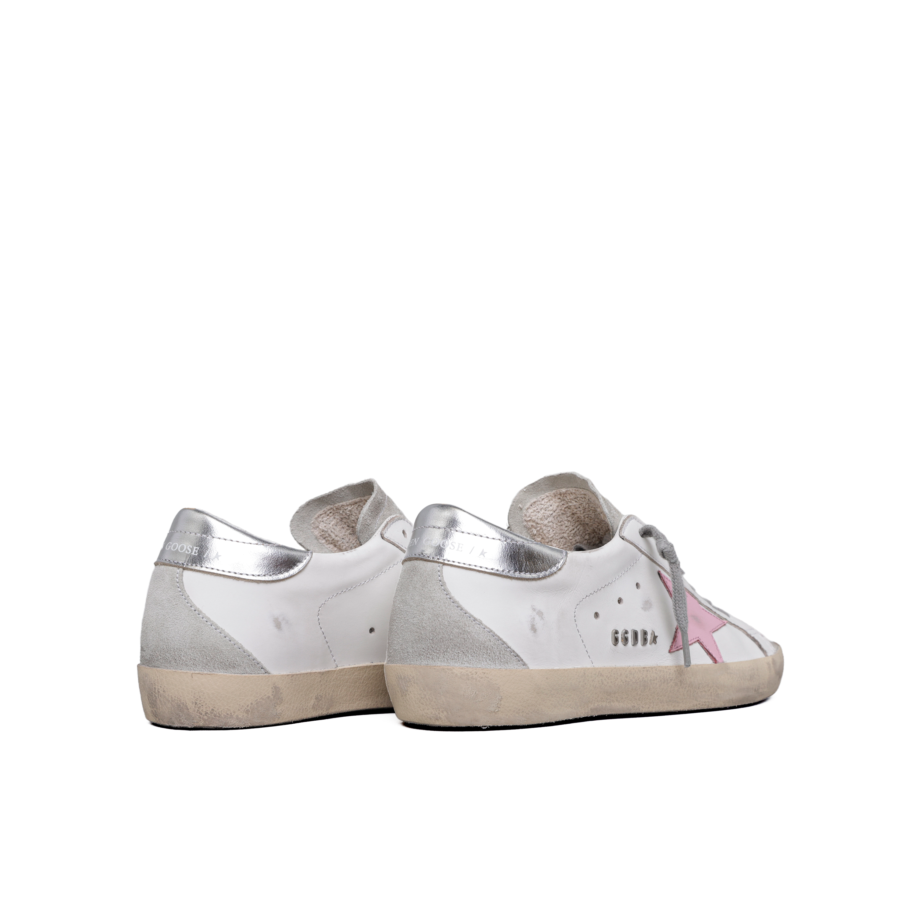 Sneaker White Pink Golden Goose Super-Star