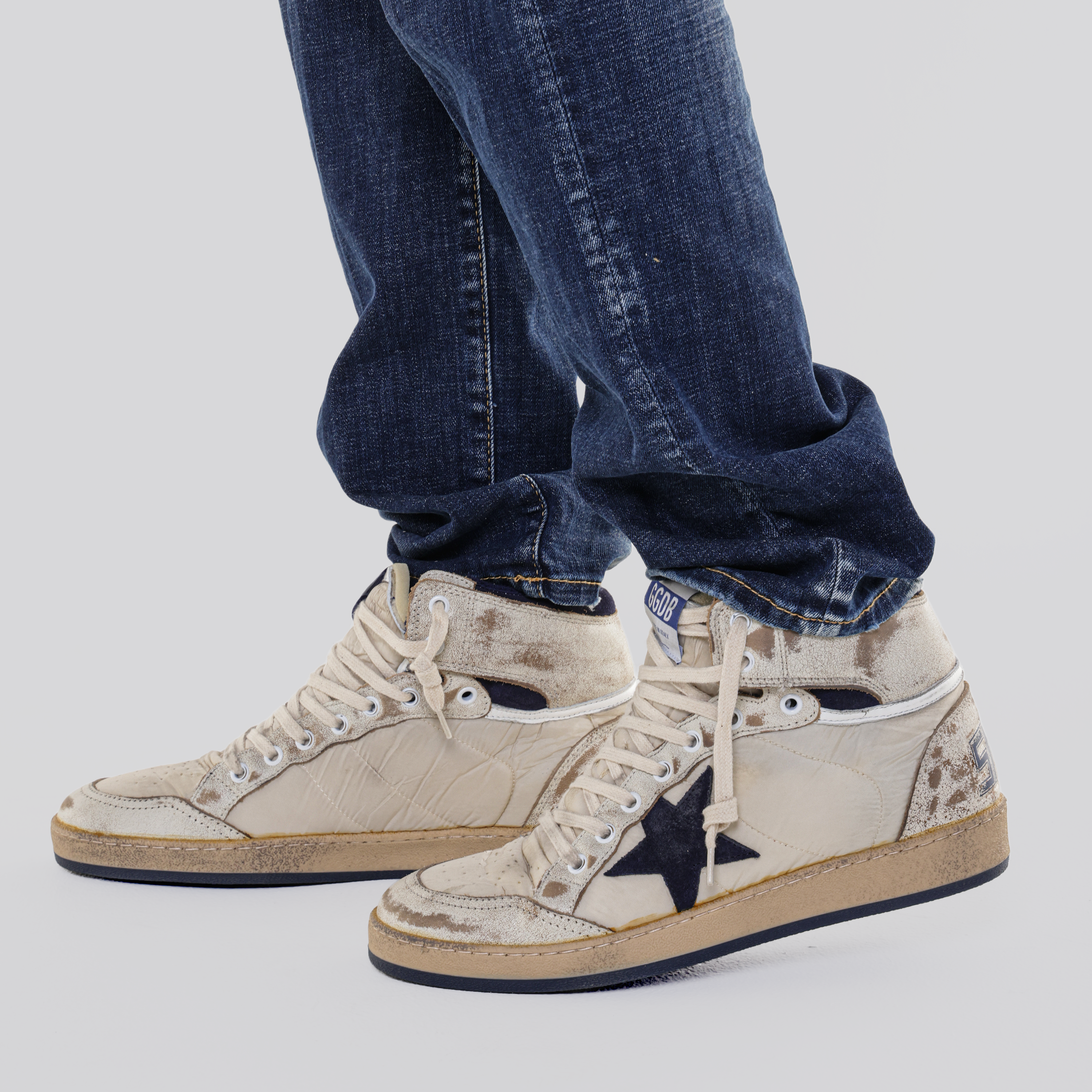 Sneakers Blancos Azul Oscuro Golden Goose Golden Goose Sky Star
