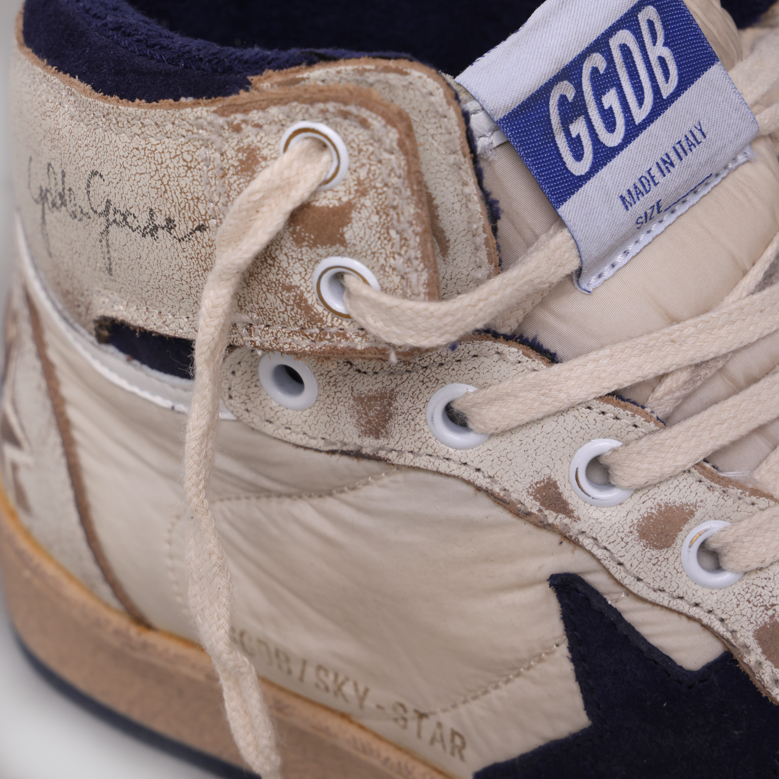 Sneakers Blancos Azul Oscuro Golden Goose Golden Goose Sky Star
