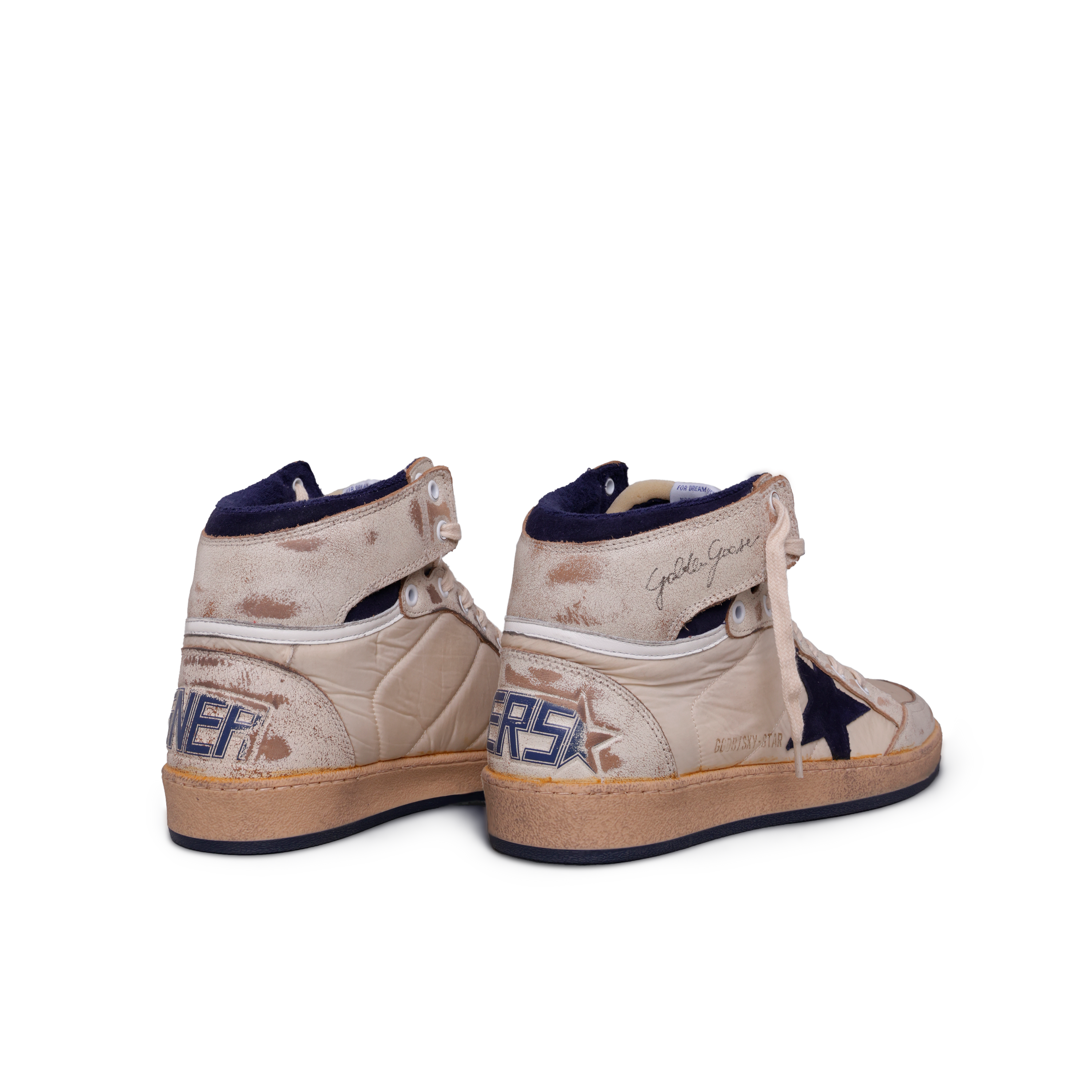 Sneakers Blancos Azul Oscuro Golden Goose Golden Goose Sky Star