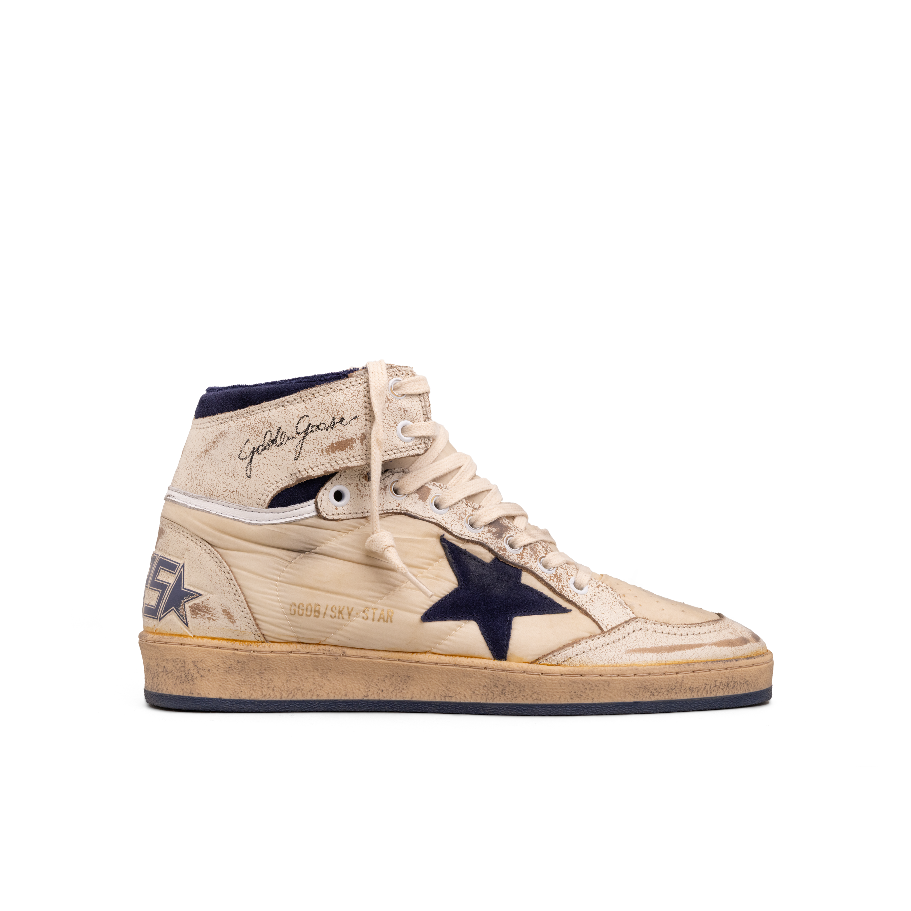 Sneakers Blancos Azul Oscuro Golden Goose Golden Goose Sky Star