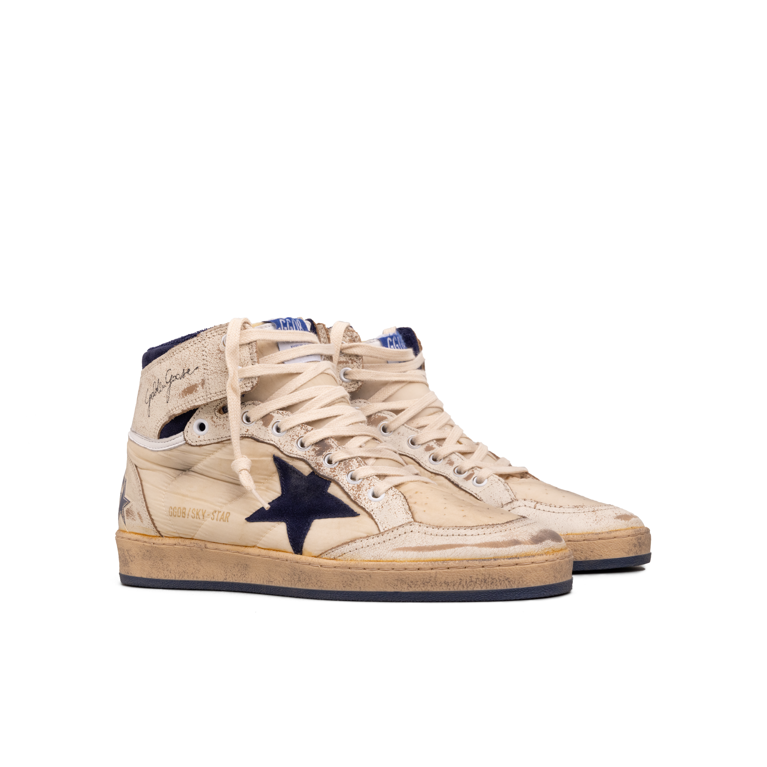 Sneakers Blancos Azul Oscuro Golden Goose Golden Goose Sky Star