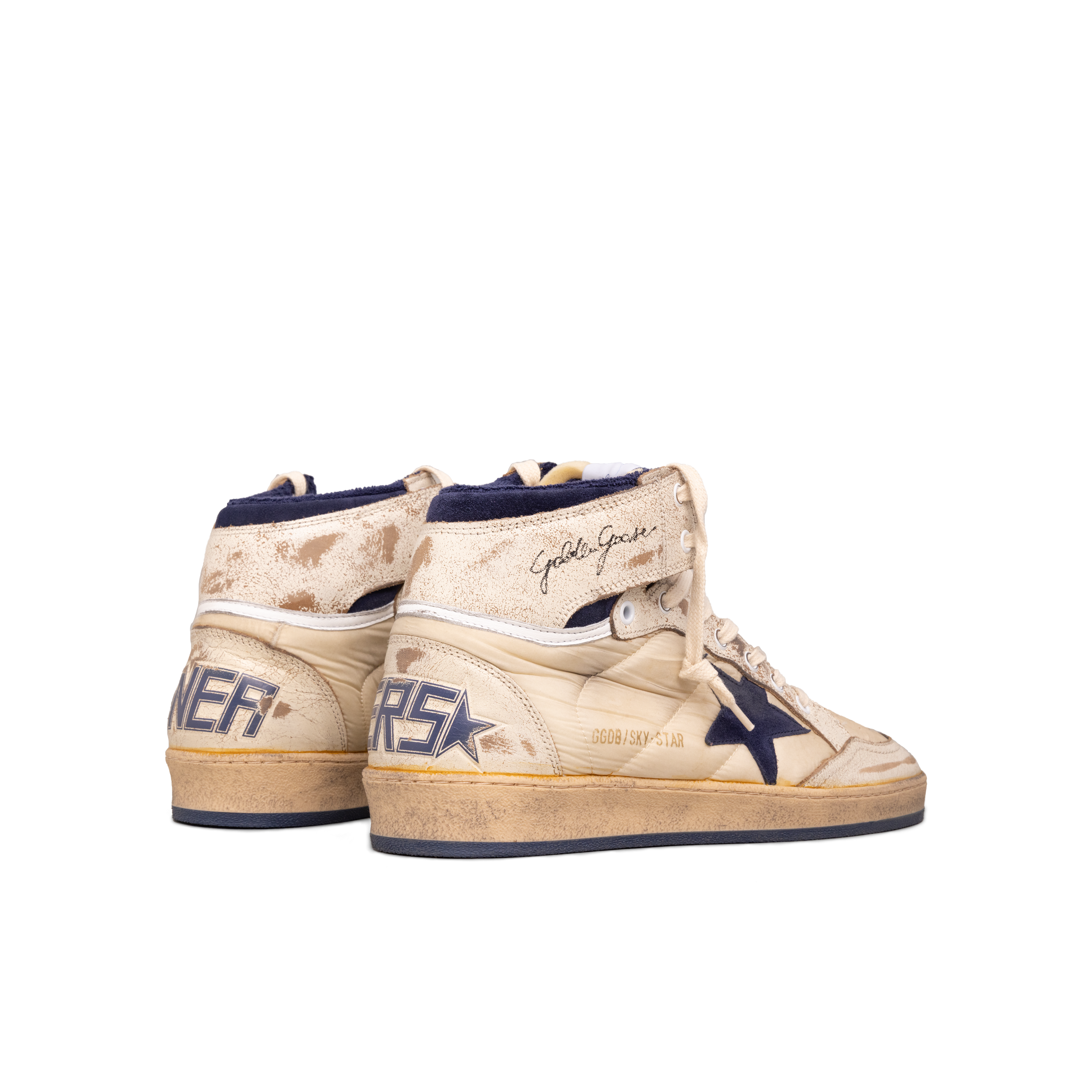 Sneakers Blancos Azul Oscuro Golden Goose Golden Goose Sky Star