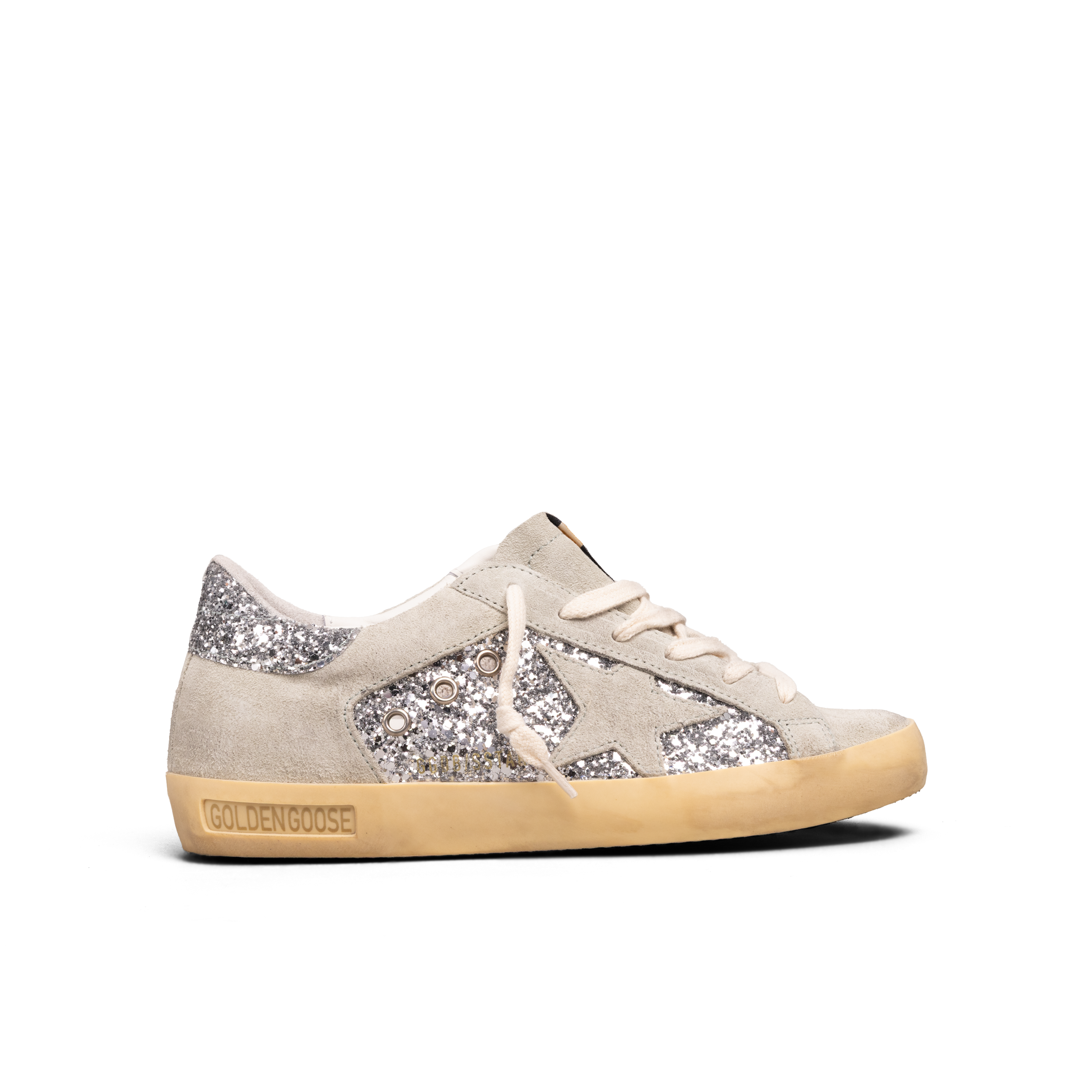 Sneakers Blancos Golden Goose Super-Star Glitter
