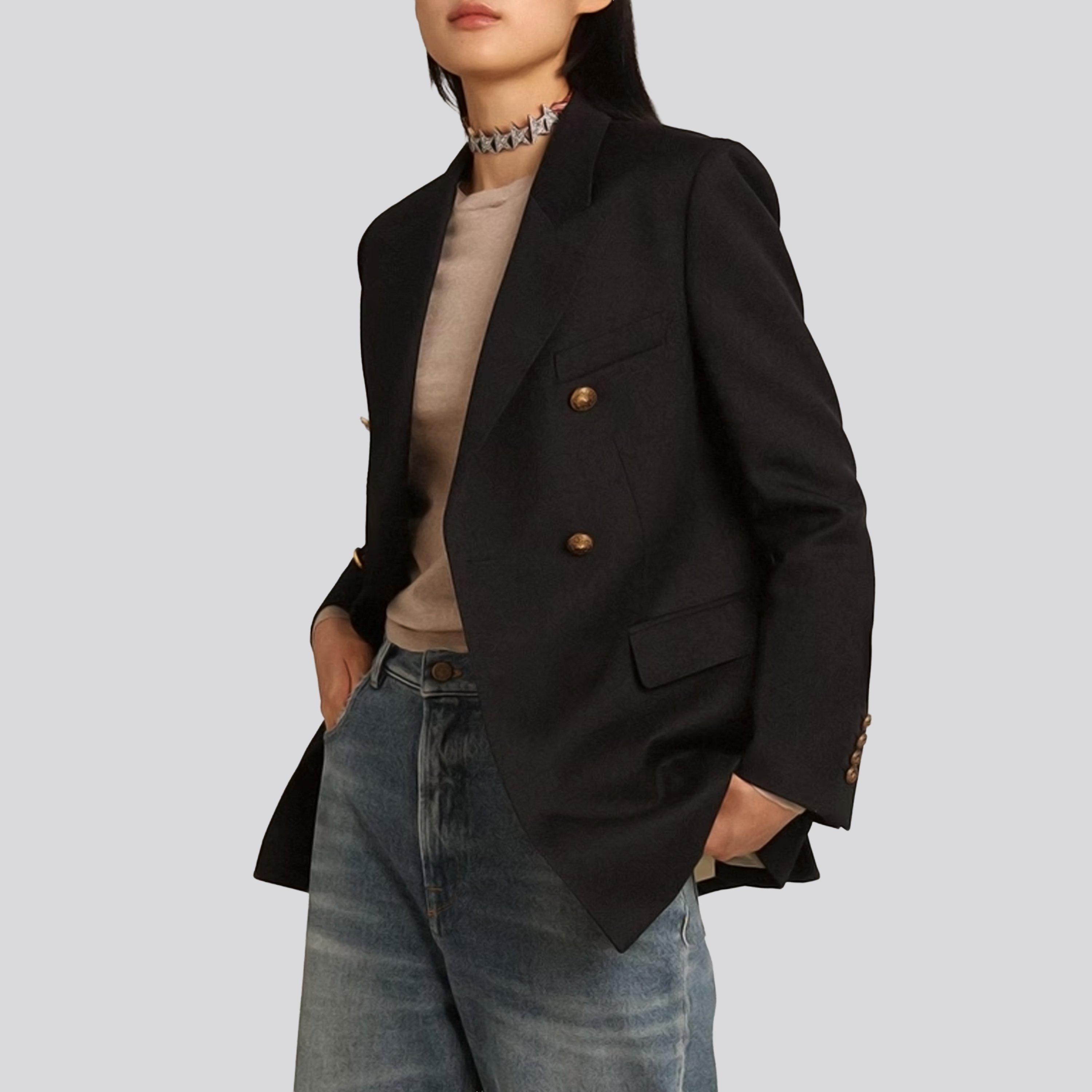 Buzo Beige Golden Goose Light Wool Merino