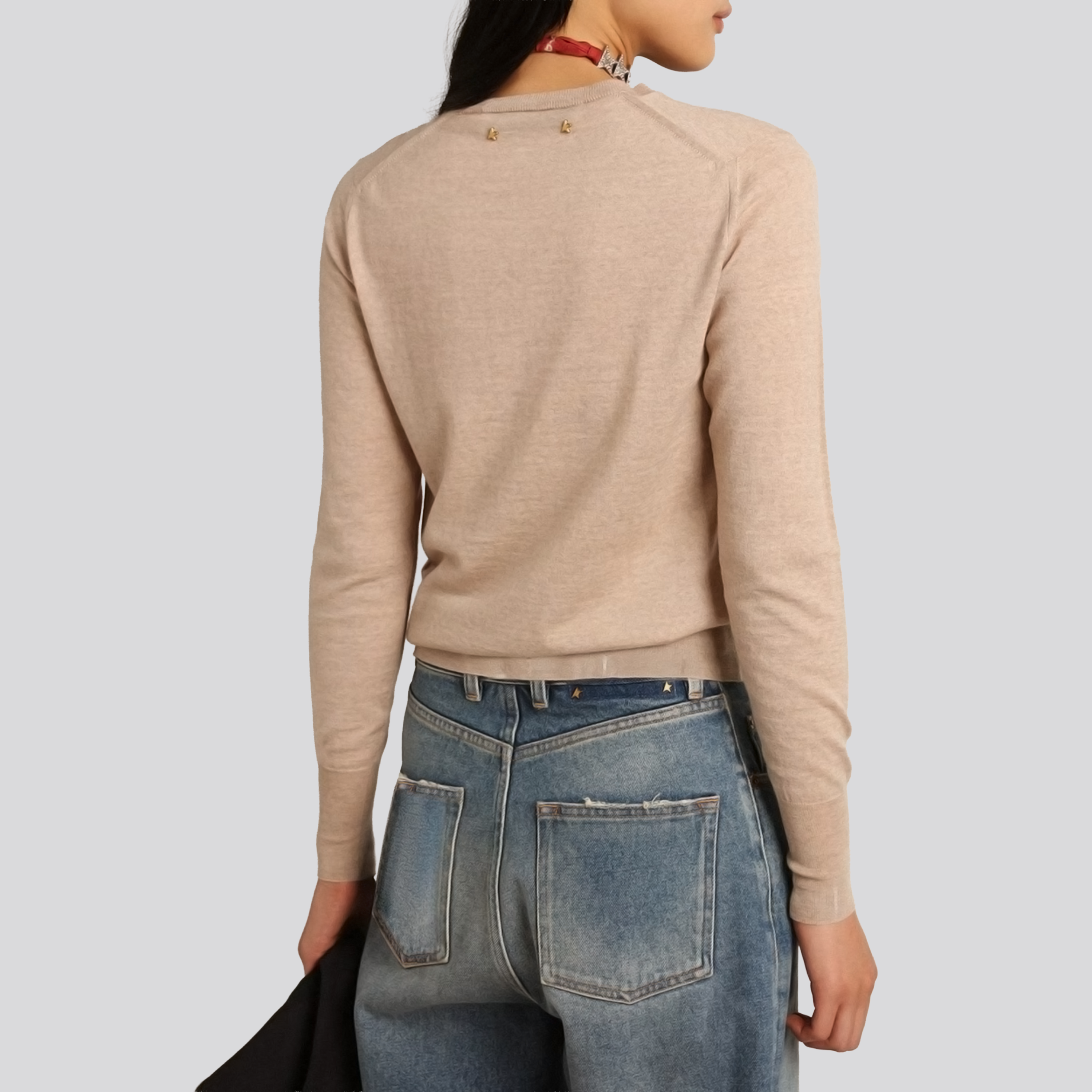 Buzo Beige Golden Goose Light Wool Merino
