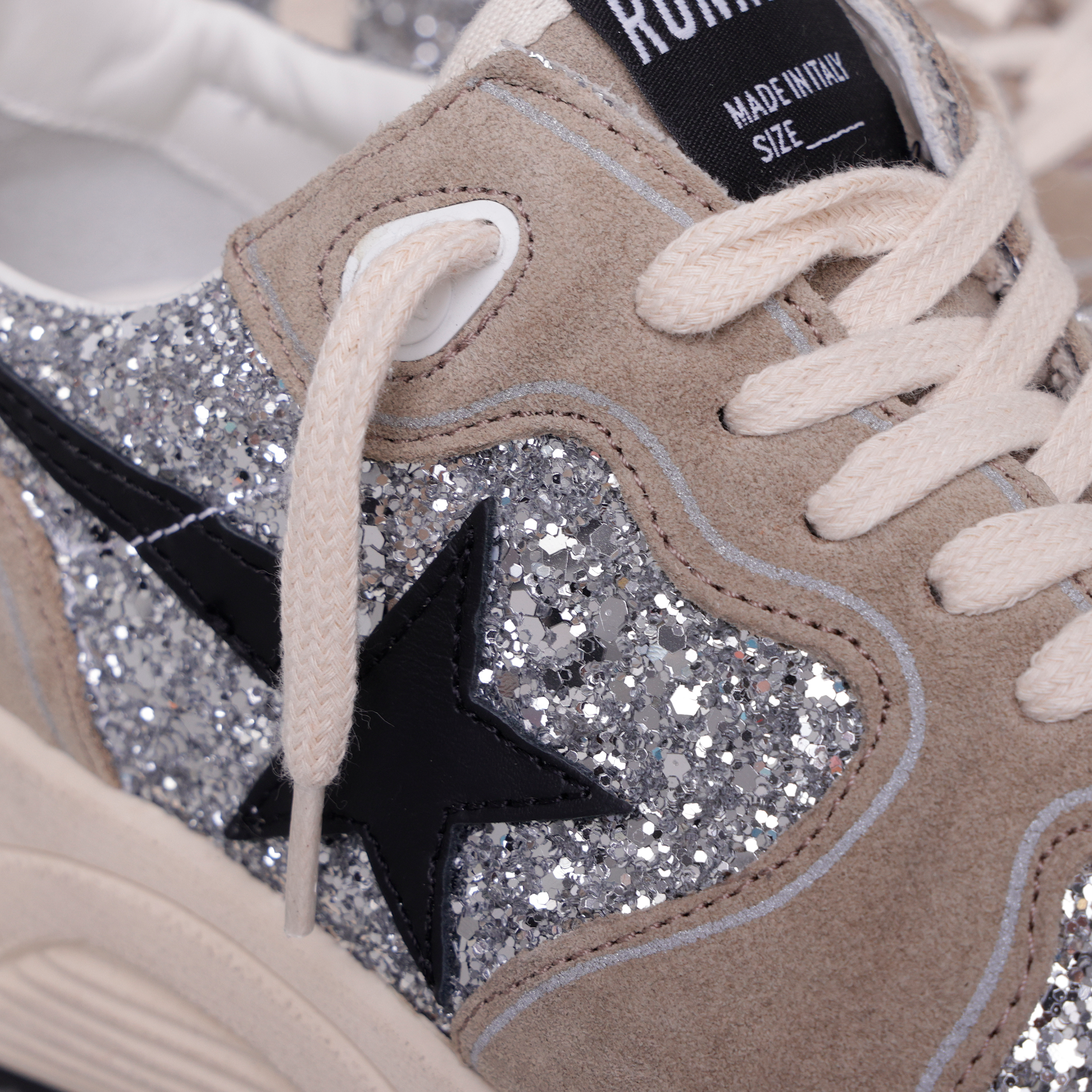 Sneakers Silver Golden Goose Runner Glitter
