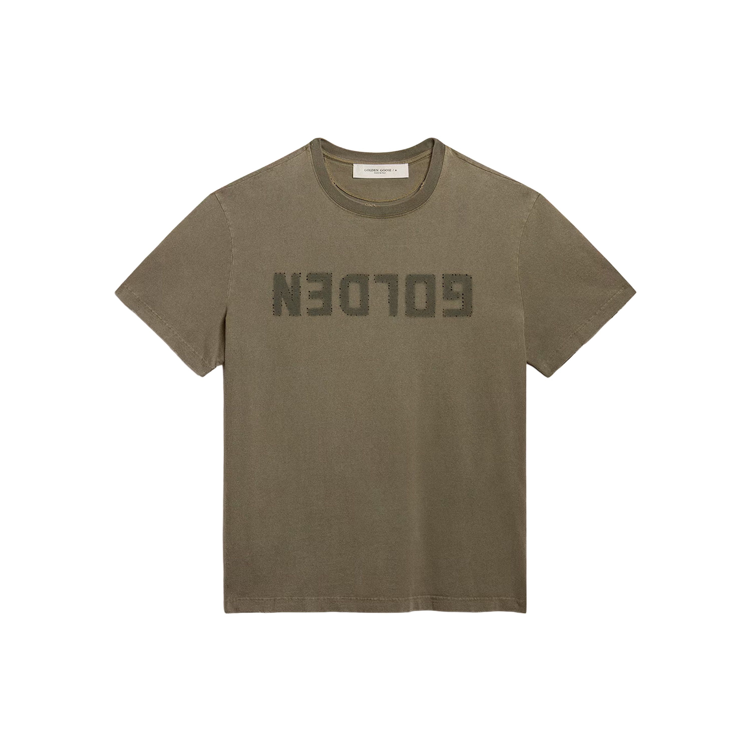 Camiseta Verde Golden Goose Logo