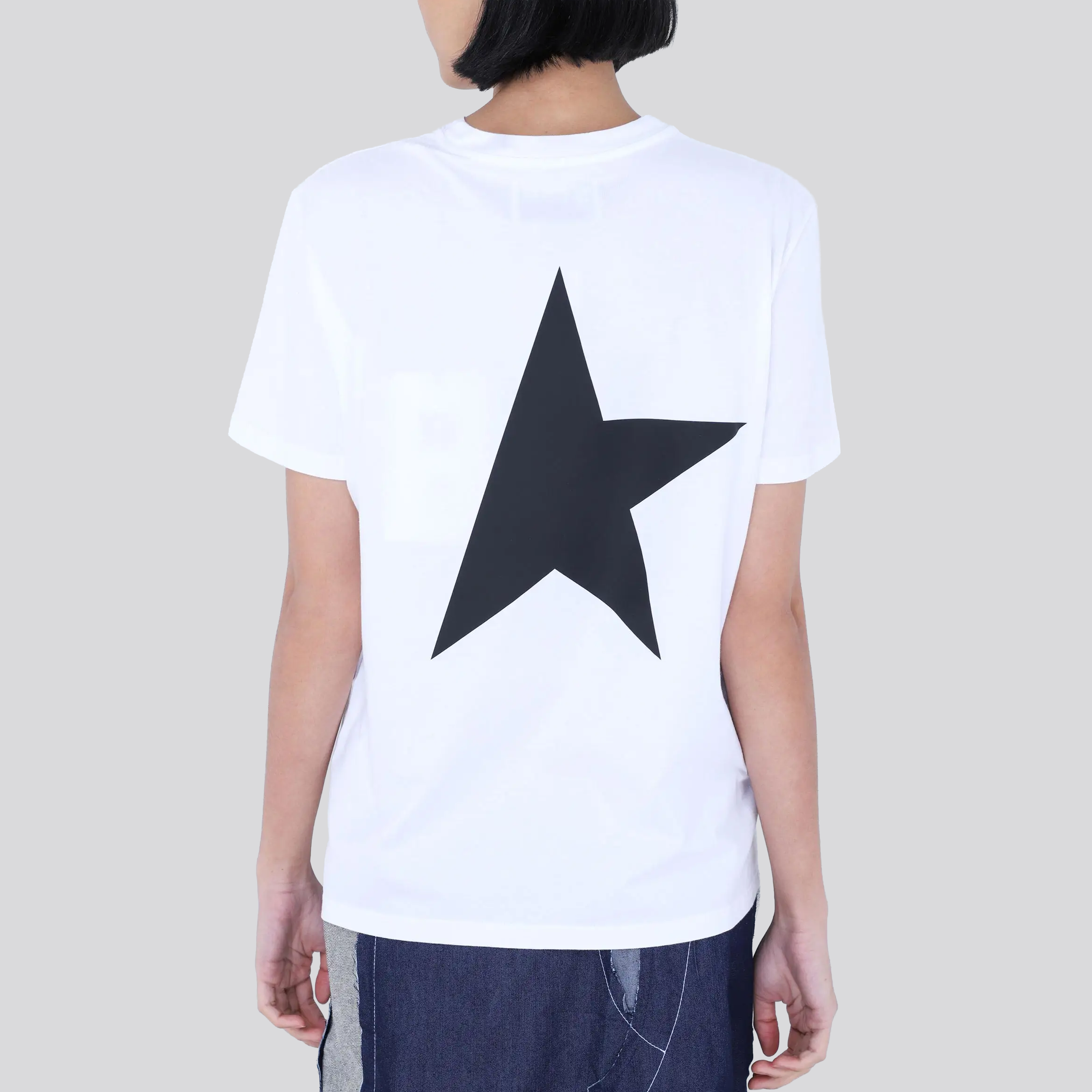 Camiseta Blanca Golden Goose Star Logo