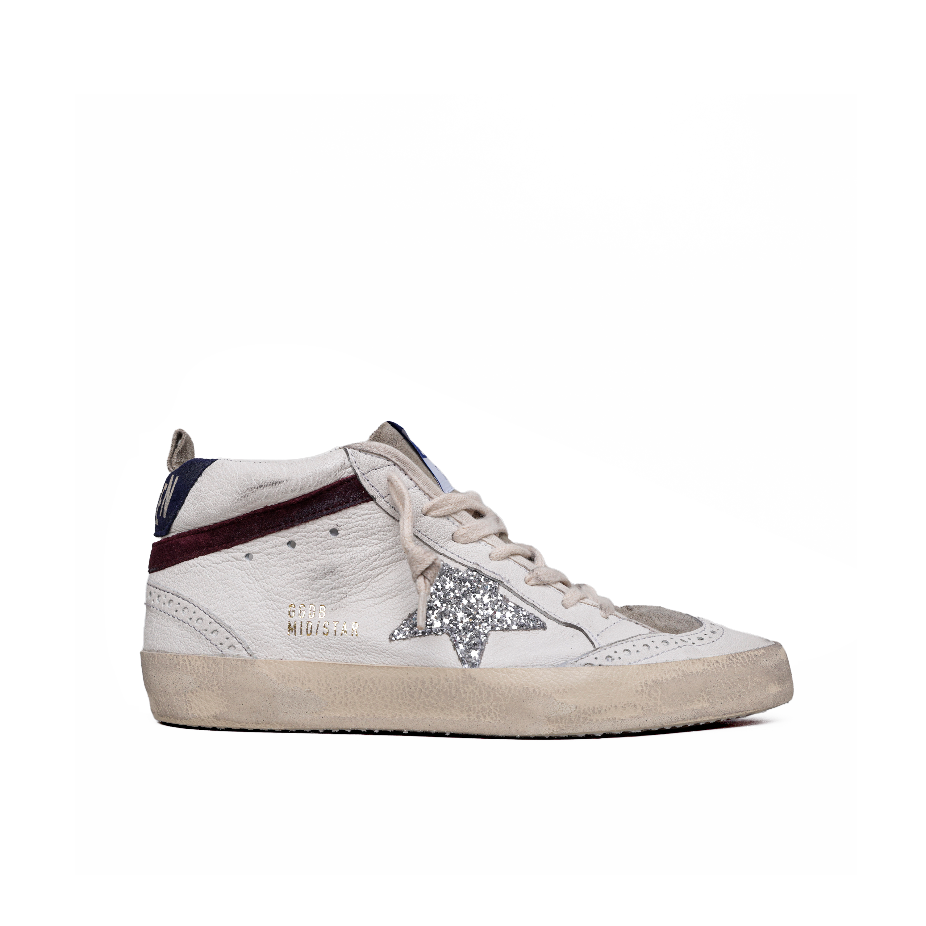 Sneakers Blancos Golden Goose Mid Star Glitter