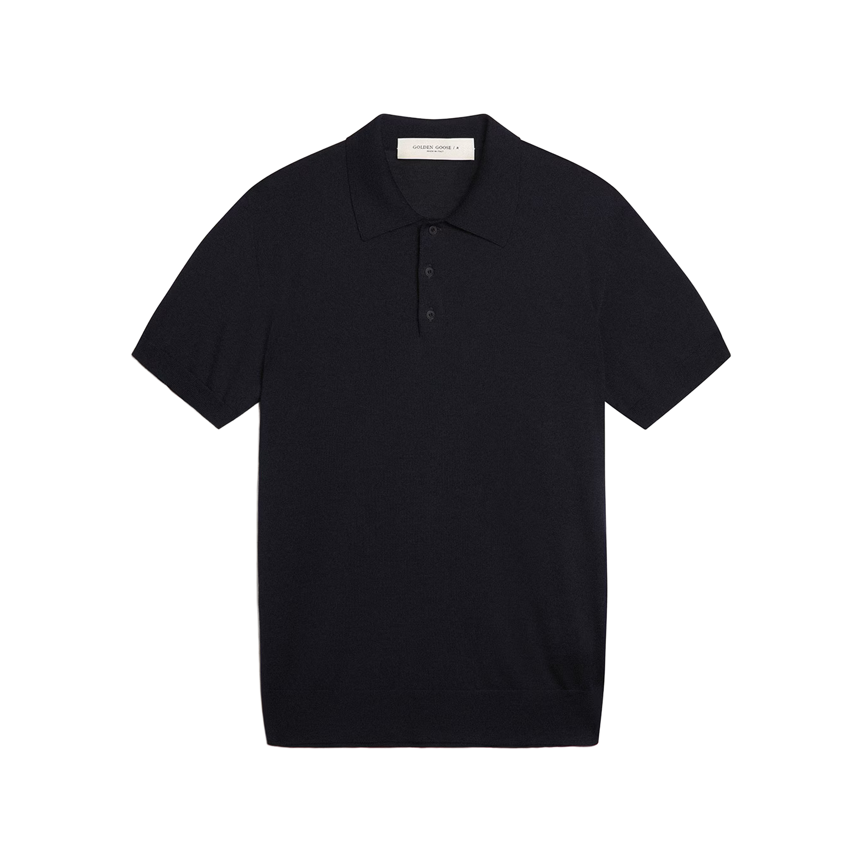 Camiseta Tipo Polo Azul Golden Goose Knit