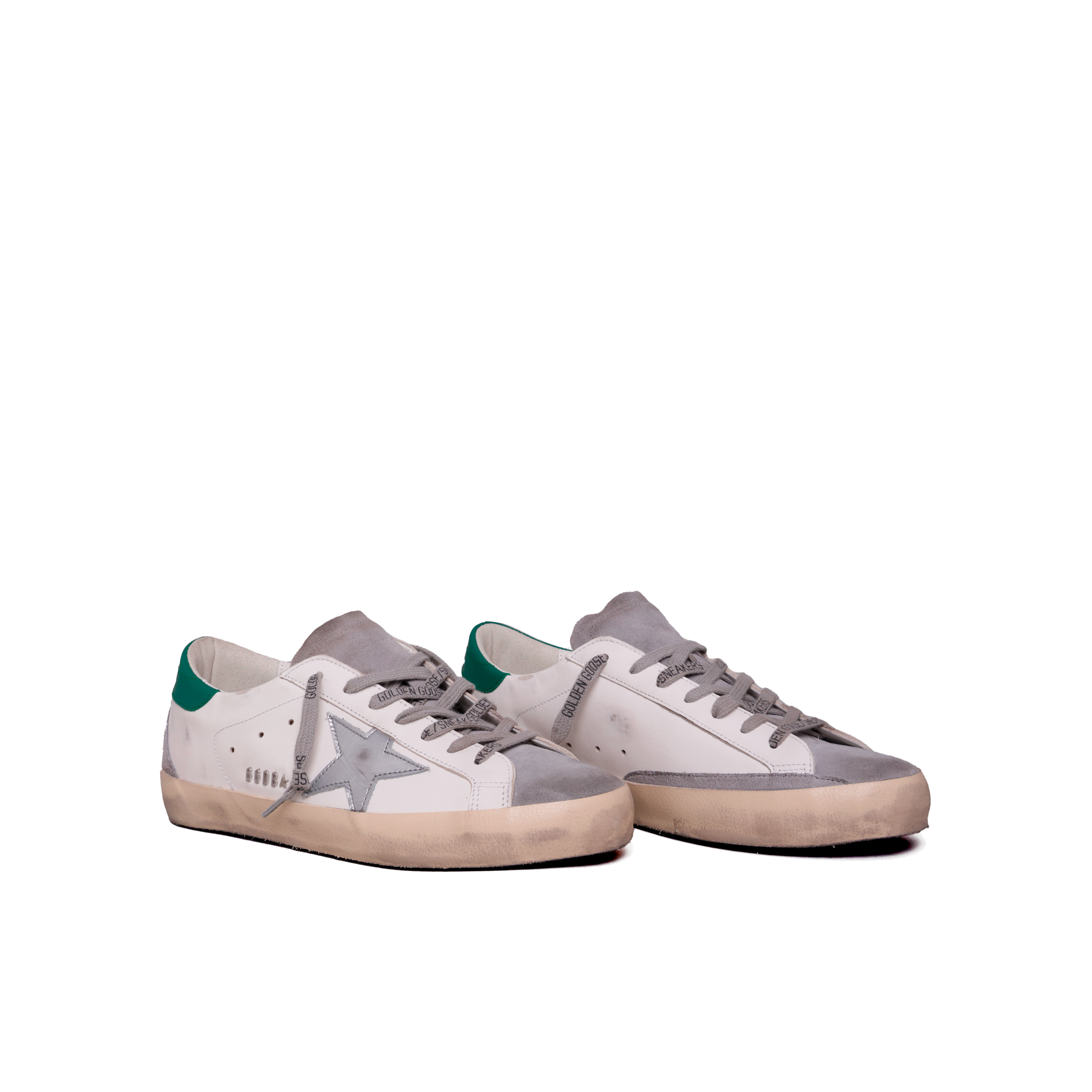 Sneakers Blancos Verde Golden Goose Super-Star