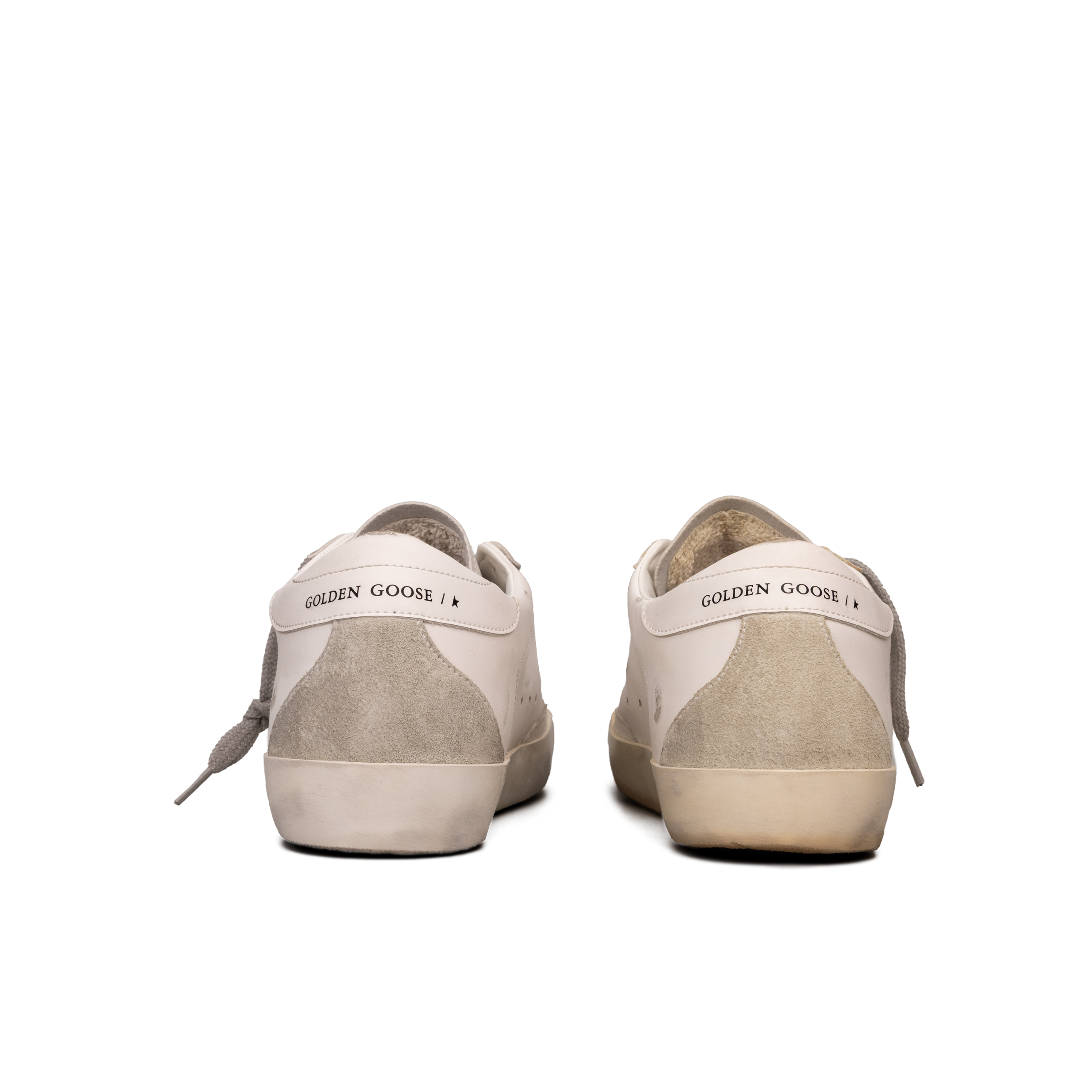Sneakers Blancos Dorado Golden Goose Super-Star Suede