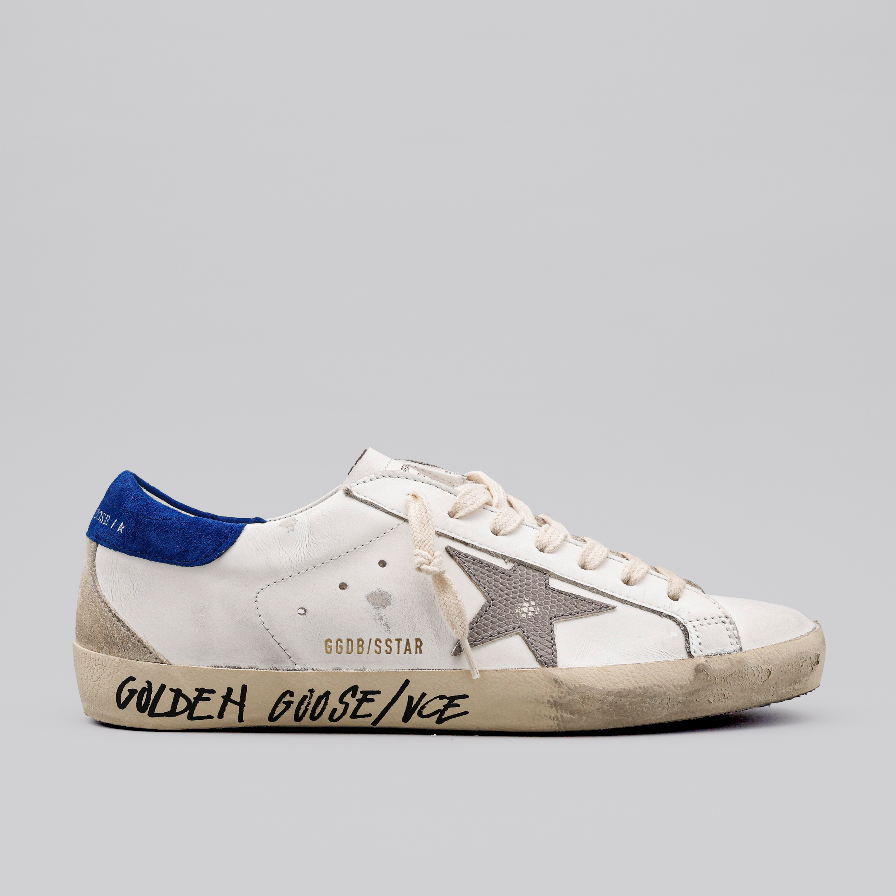 Sneakers Blancos Golden Goose Azul Super-Star VCE