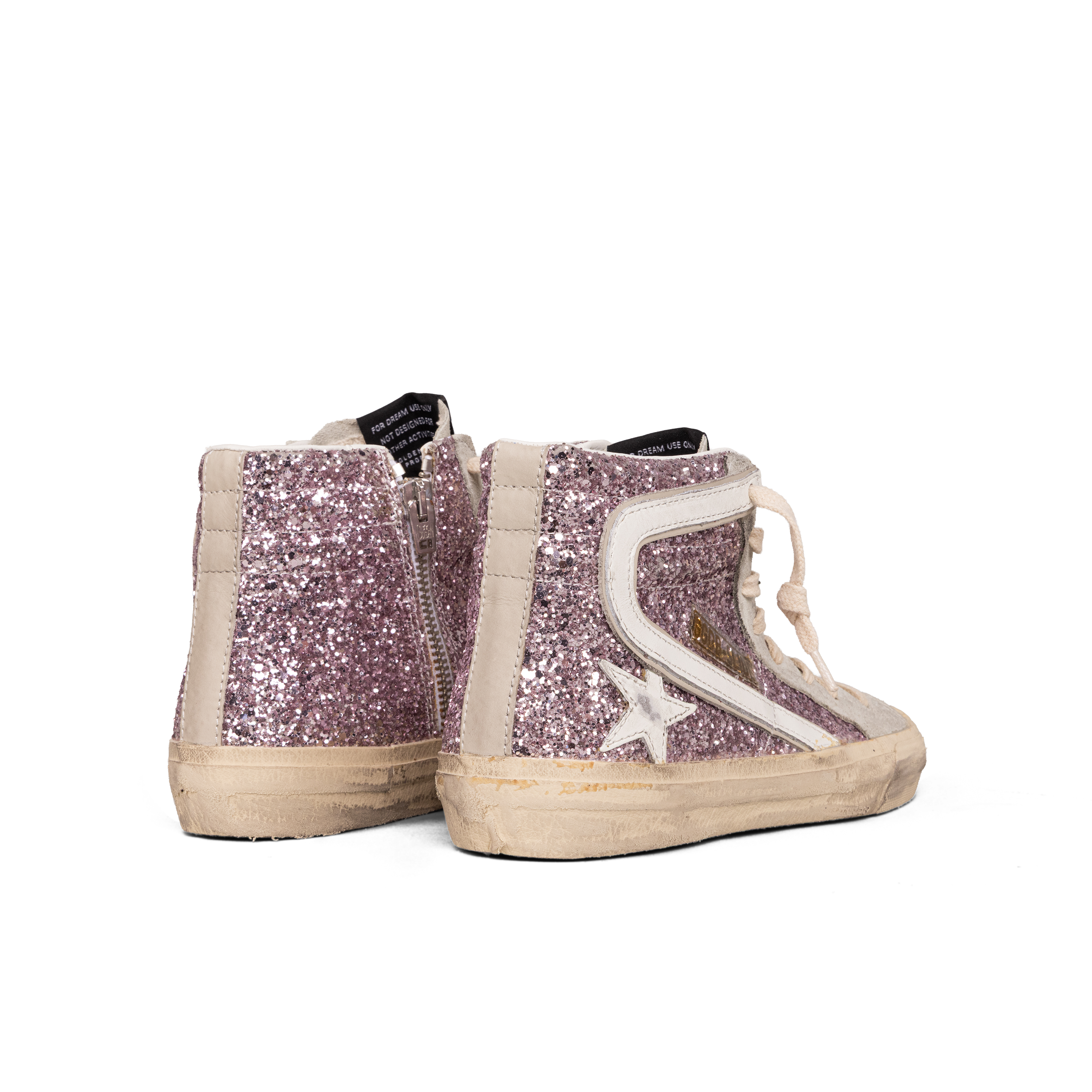 Sneakers Blancos Golden Goose Slide Glitter