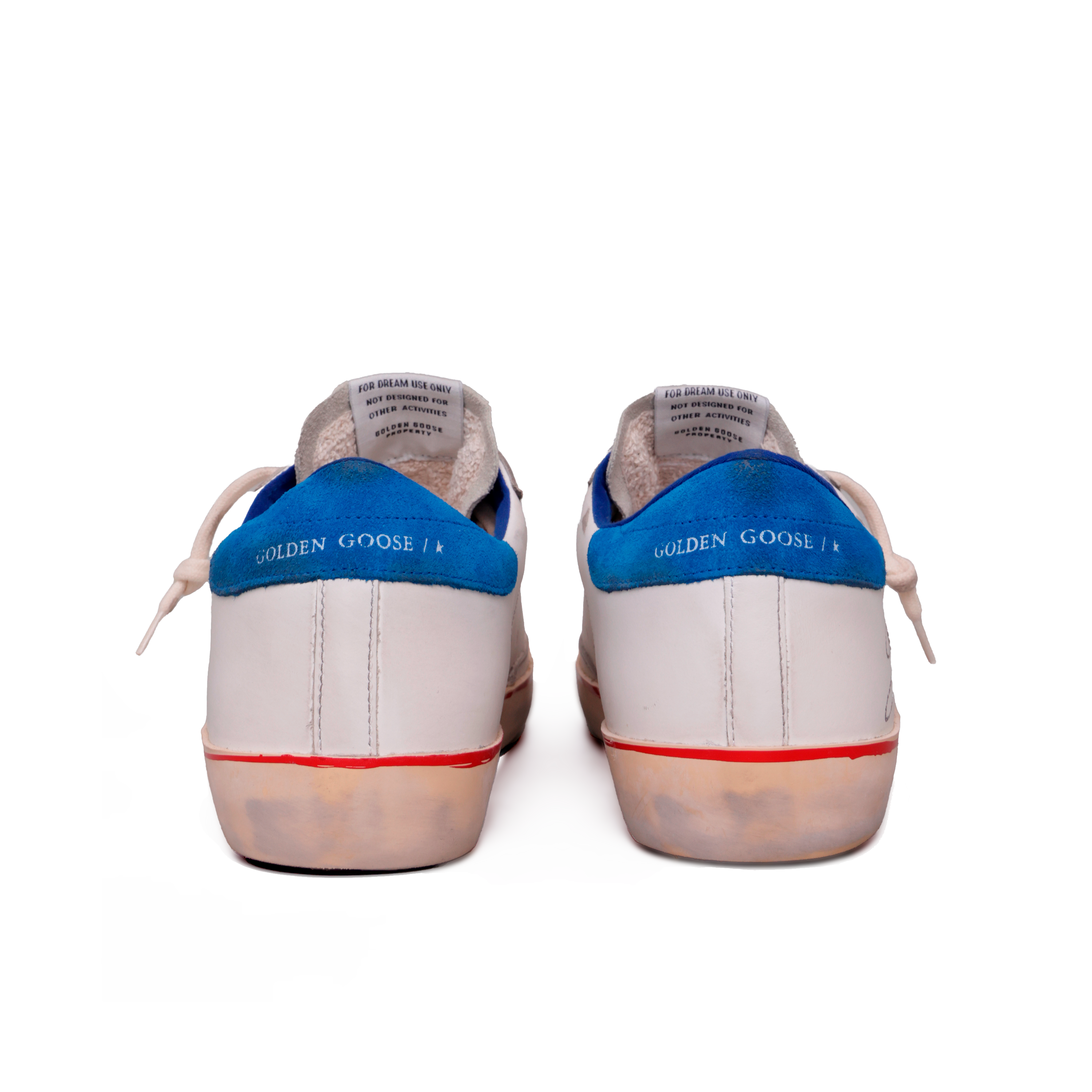 Sneakers Blancos Azul Golden Goose Super-Star