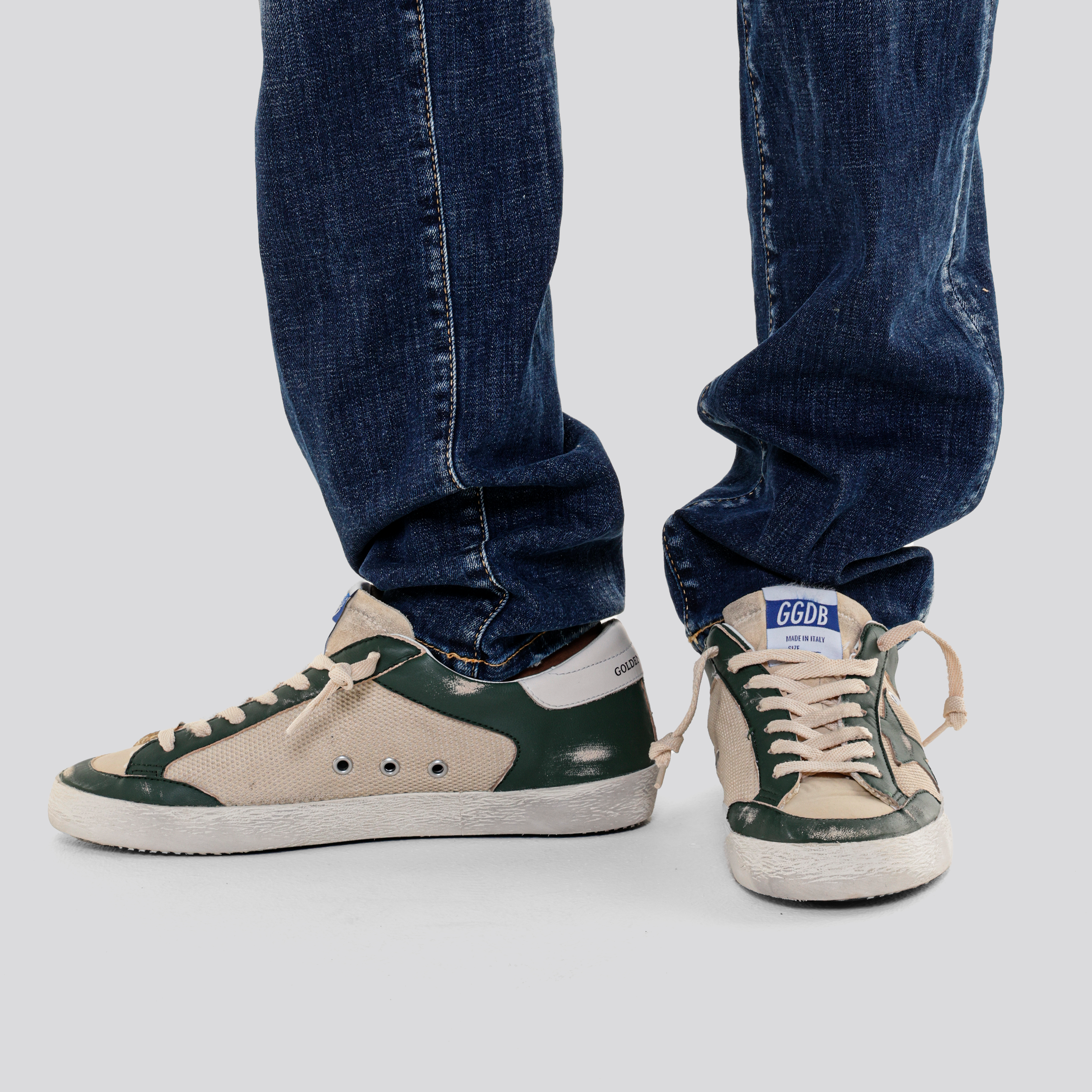 Sneakers Verdes Beige Golden Goose Super-Star