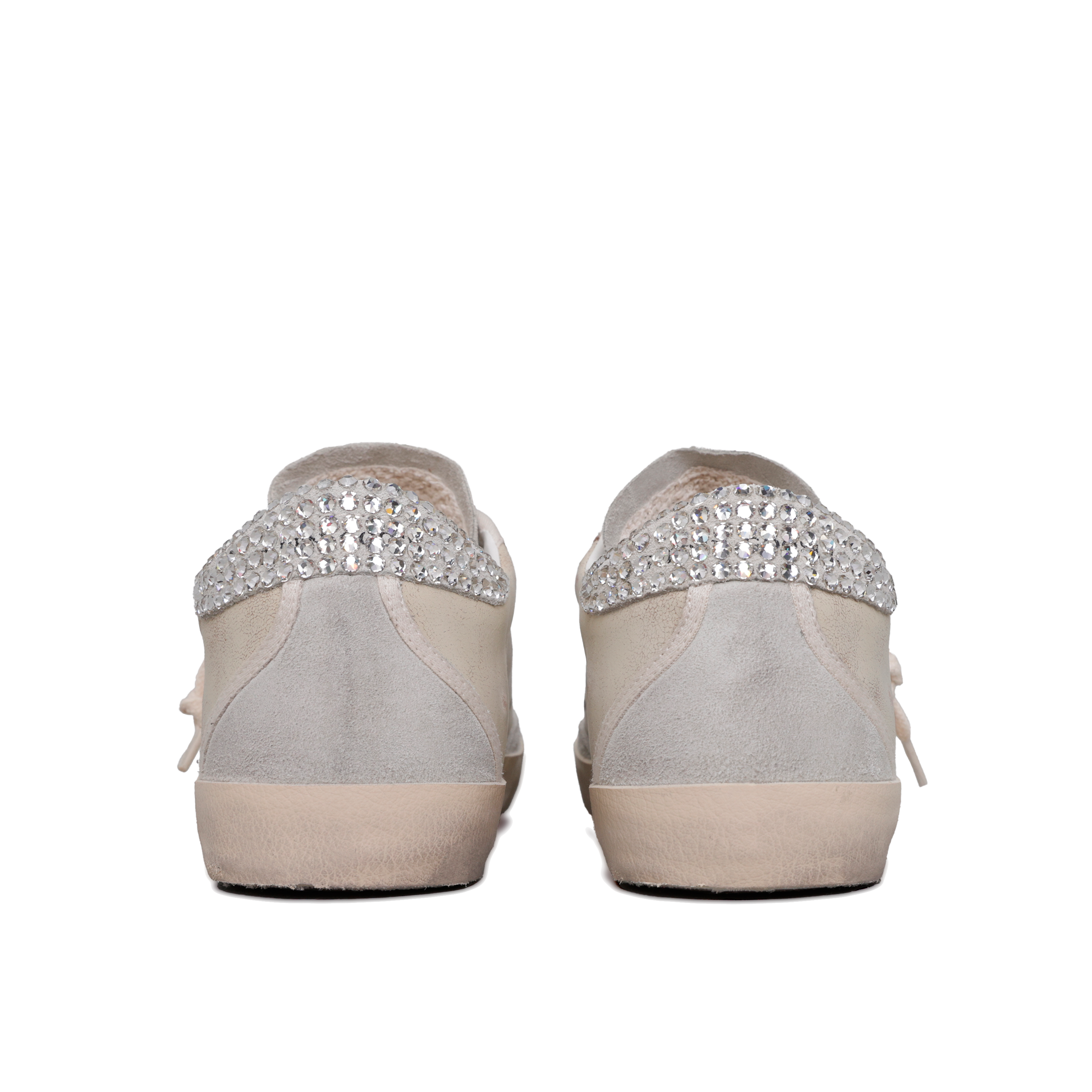 Snakeaker Beige Golden Goose Super-Star Swarovski