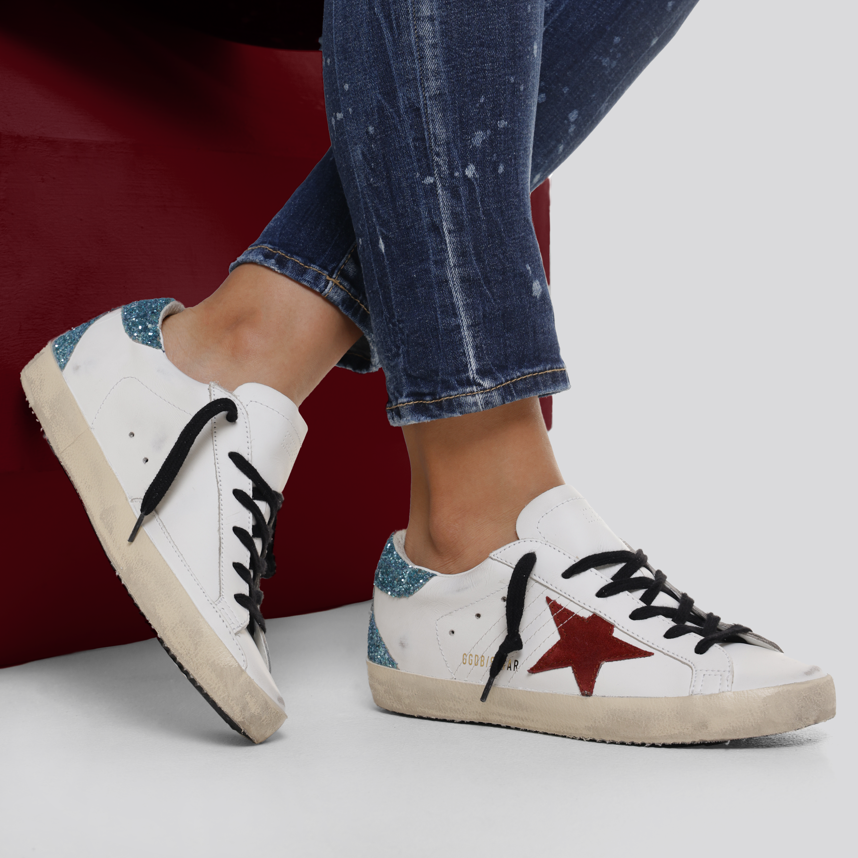 Golden Goose Zapatillas Estrella Marca Super-Star Con Estrella De