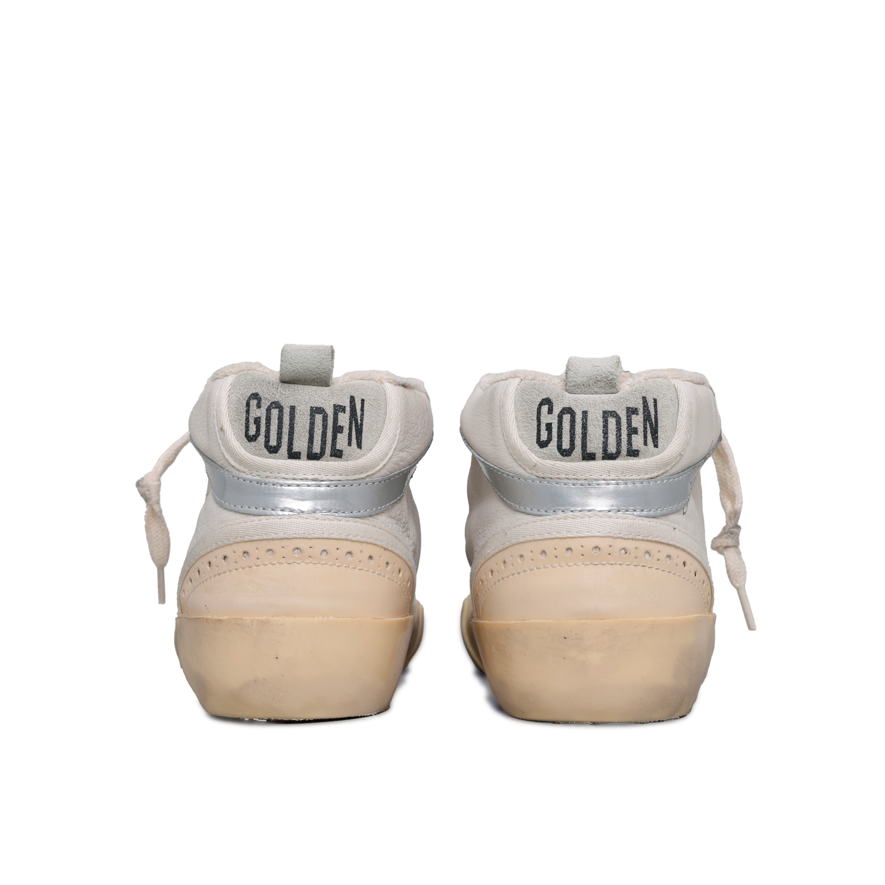 Sneakers Blancos Golden Goose Mid Star Glitter