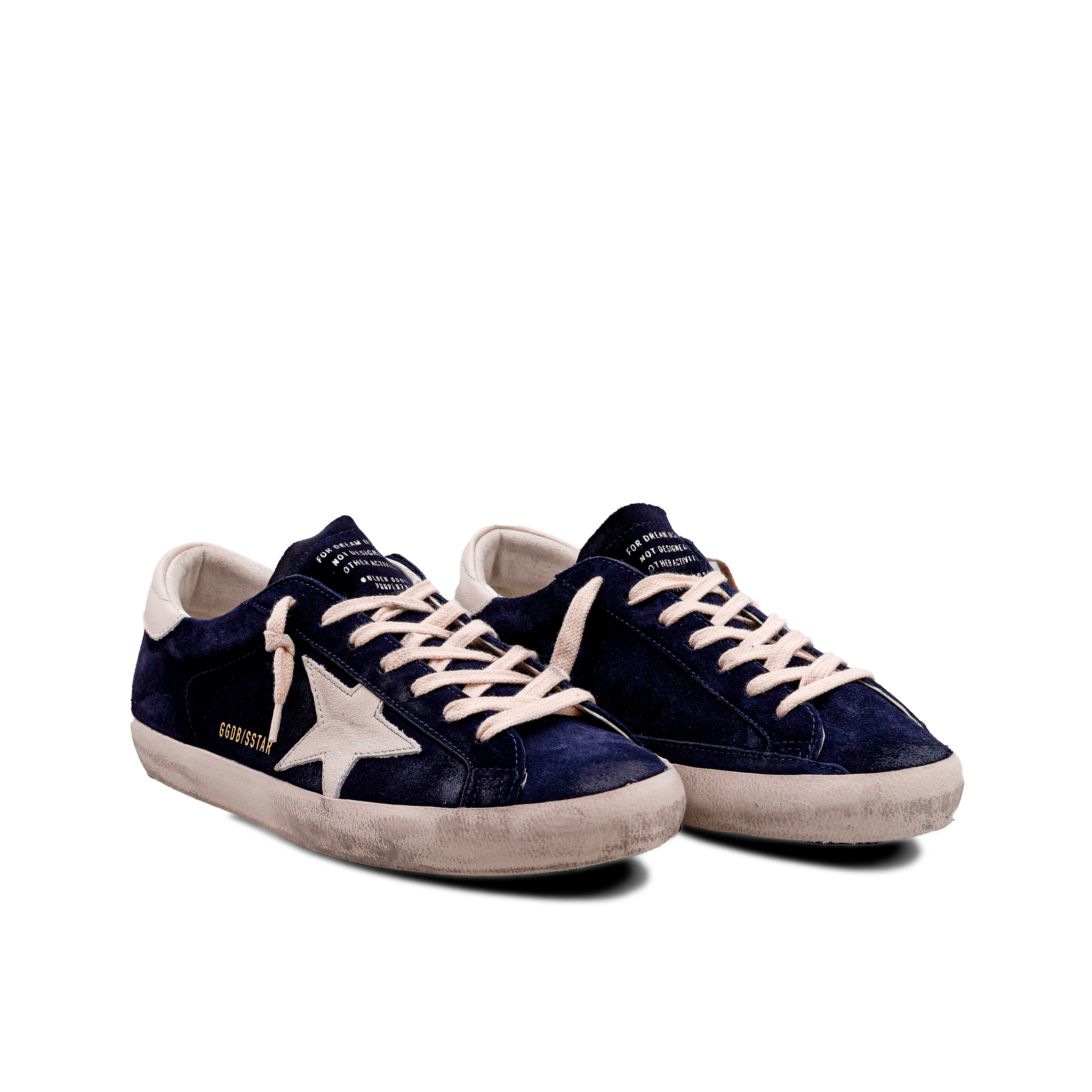 Sneakers Azules Golden Goose Super-Star Suede Leather