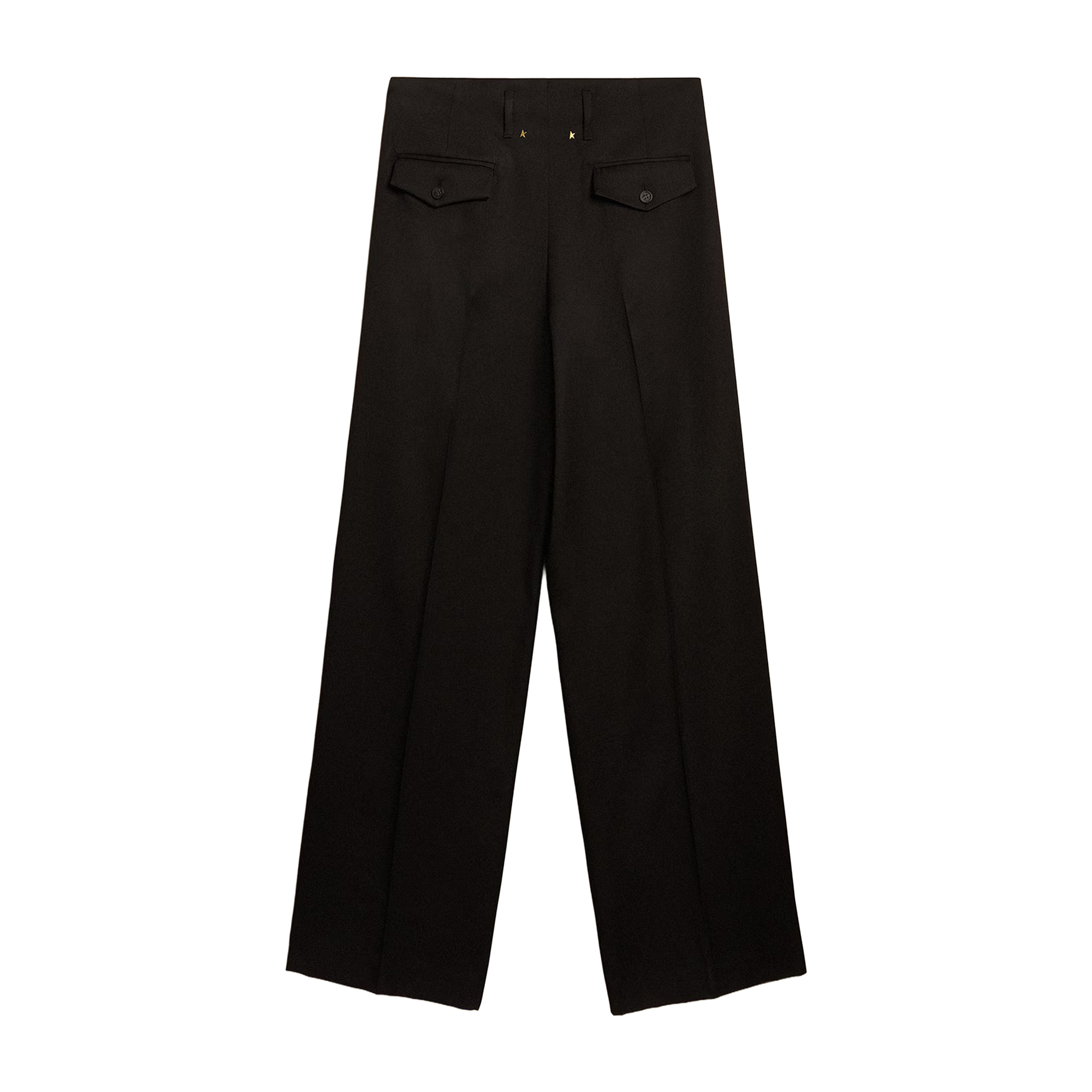 Pantalón Negro Golden Goose Wide Leg