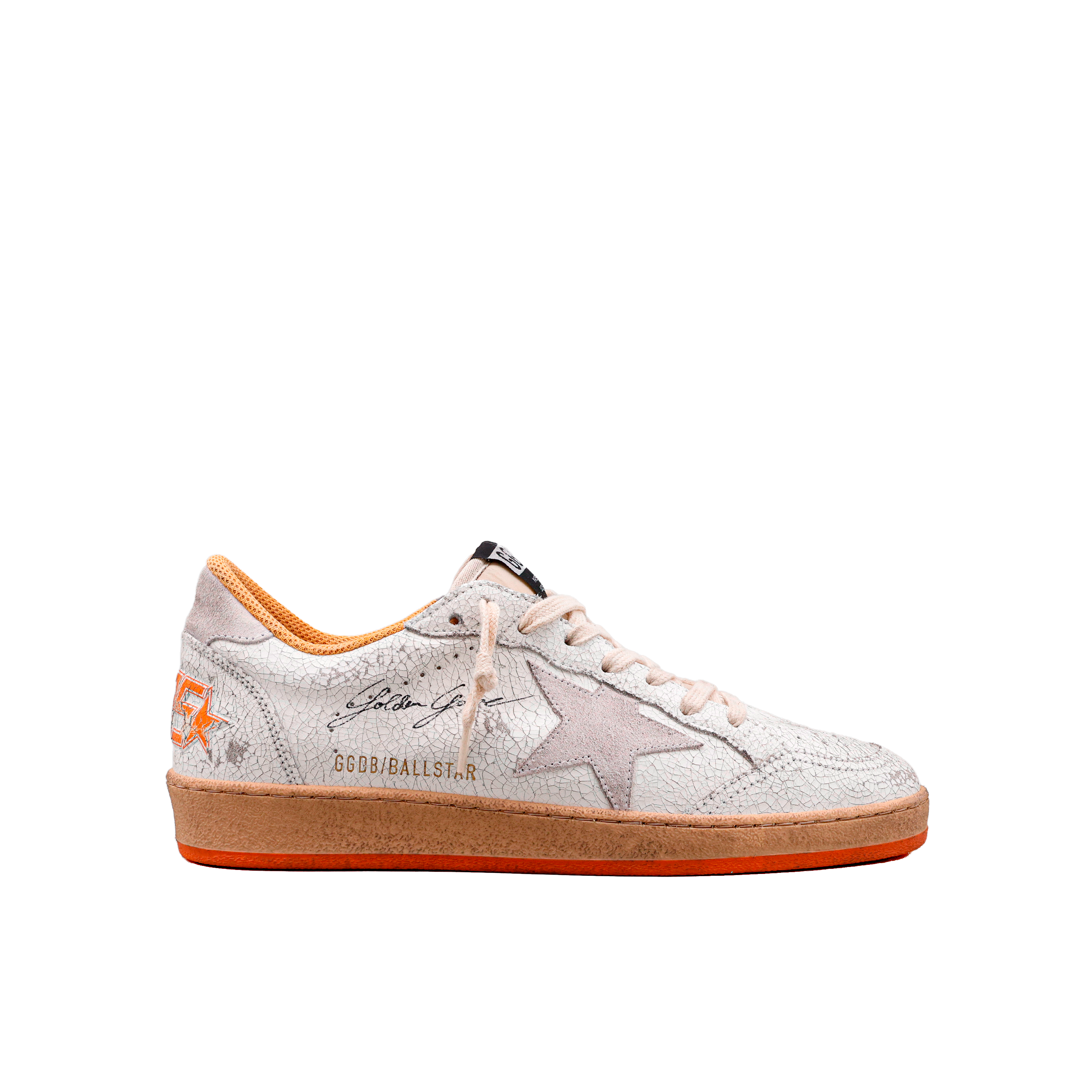 Sneakers Blancos Golden Goose Naranja Ball Star