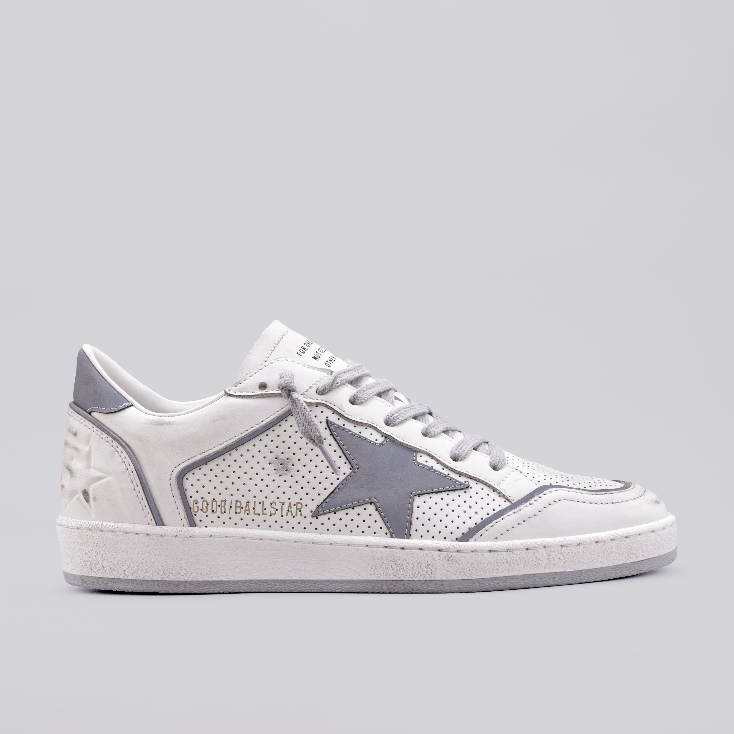 Sneakers Blancos Plateados Golden Goose