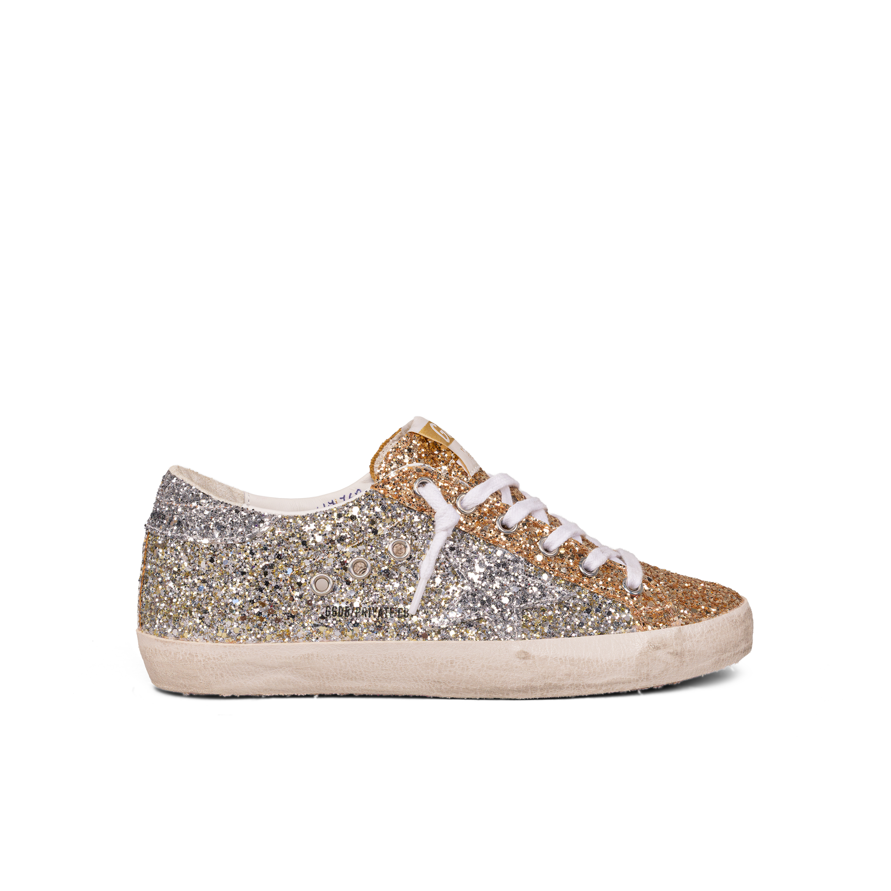 Sneakers Silver Golden Goose Super-Star Glitter