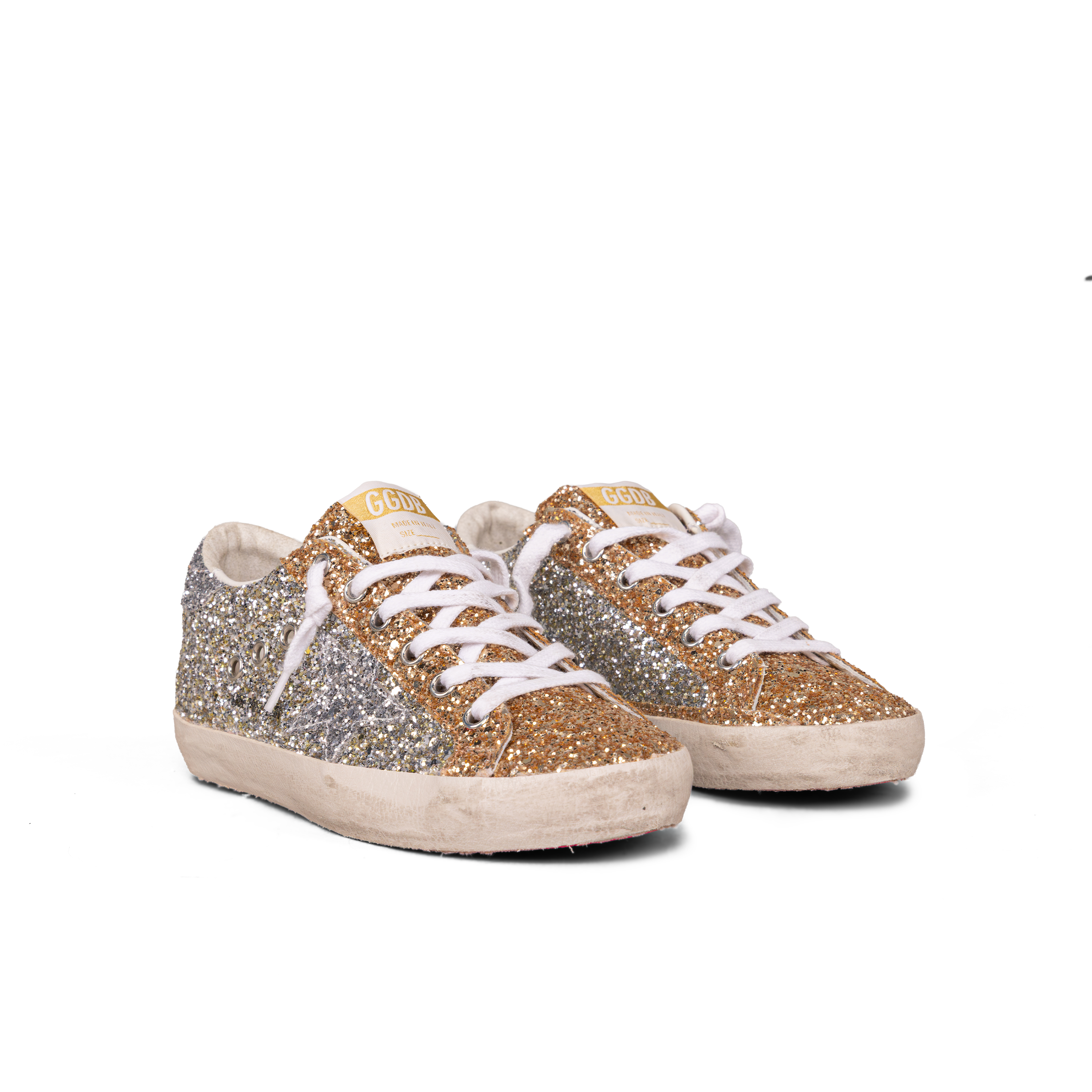 Sneakers Silver Golden Goose Super-Star Glitter