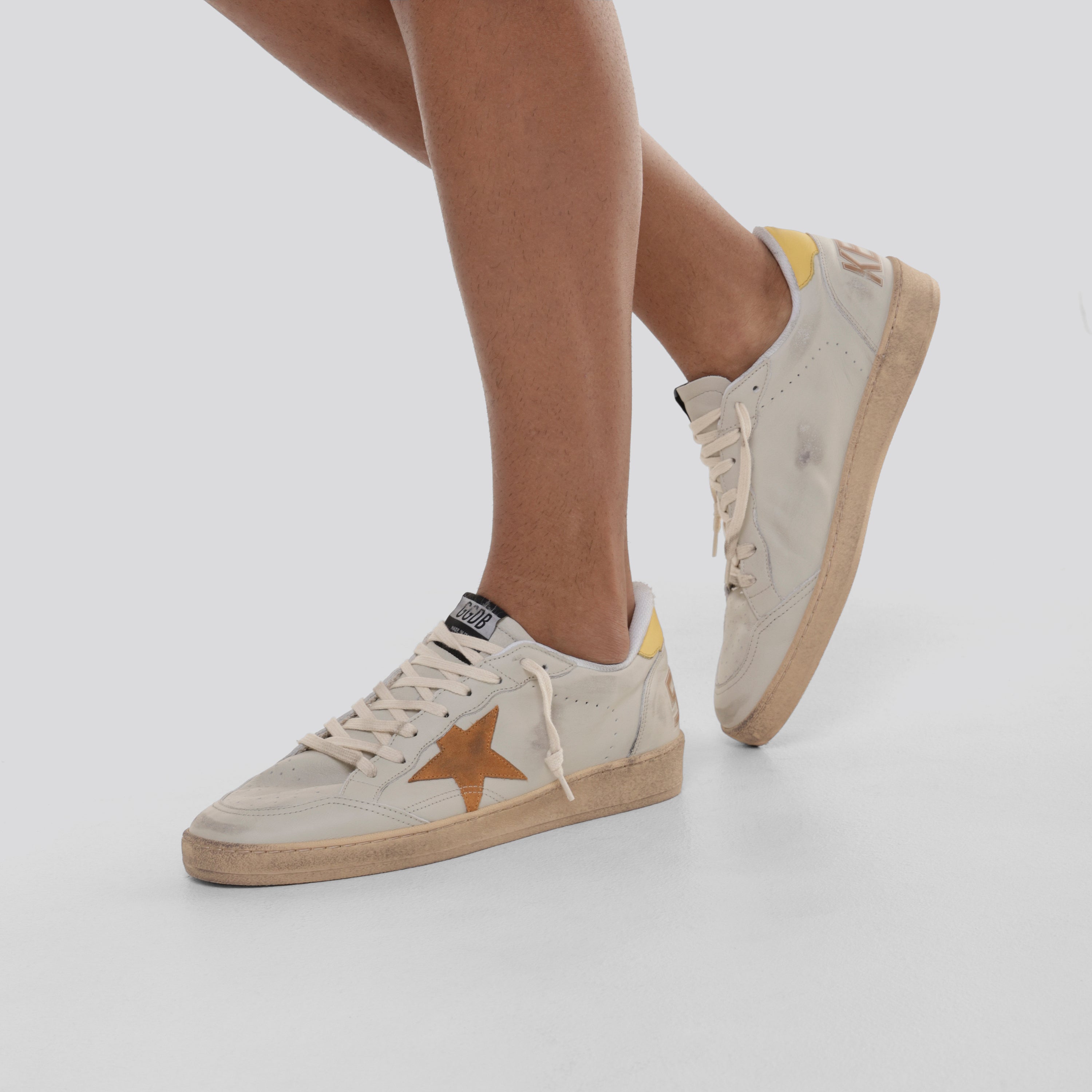 Sneakers Blanco Golden Goose Ball Star Leather Signature Foxing