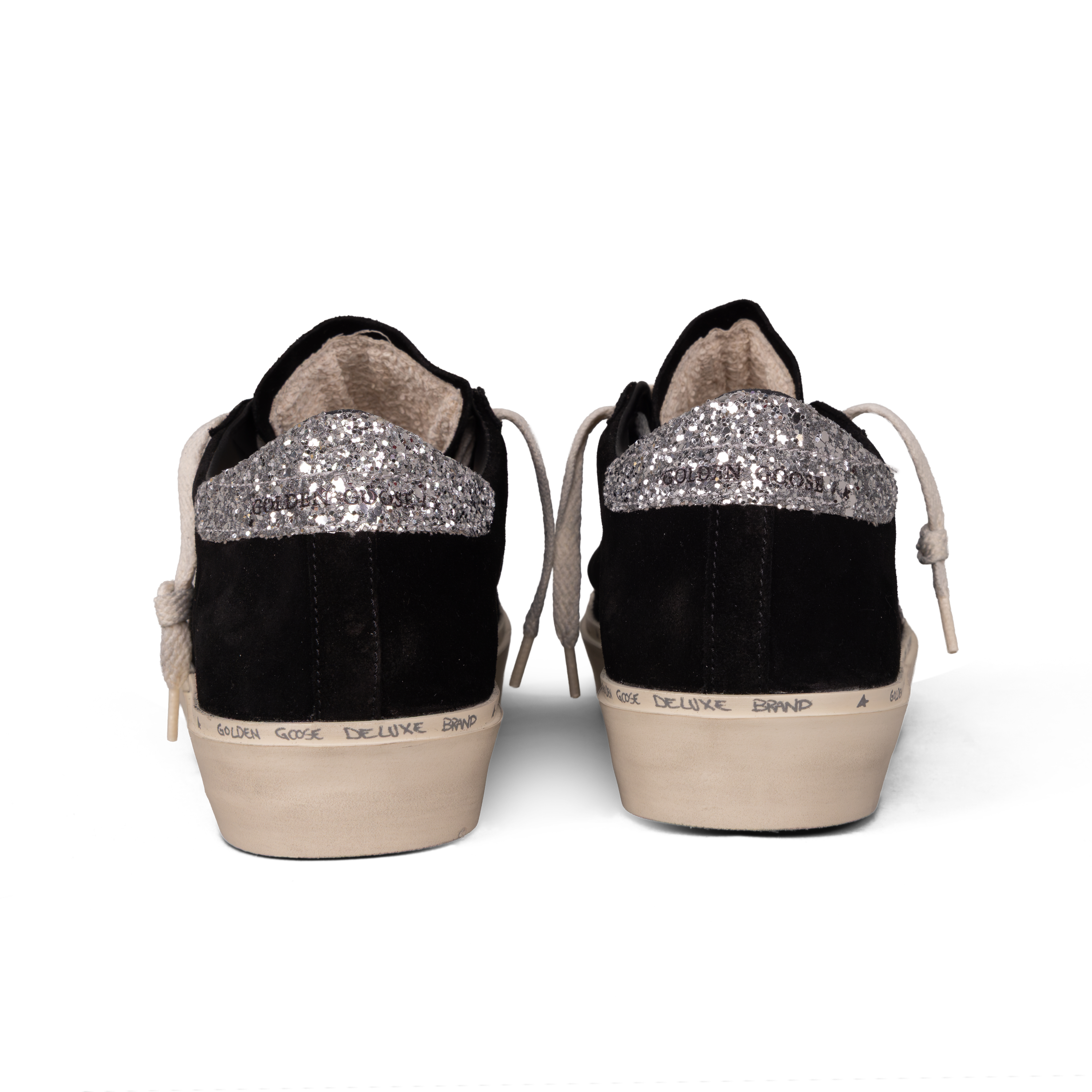 Sneakers Negros Golden Goose Hi Star Suede Glitter Star & Heel
