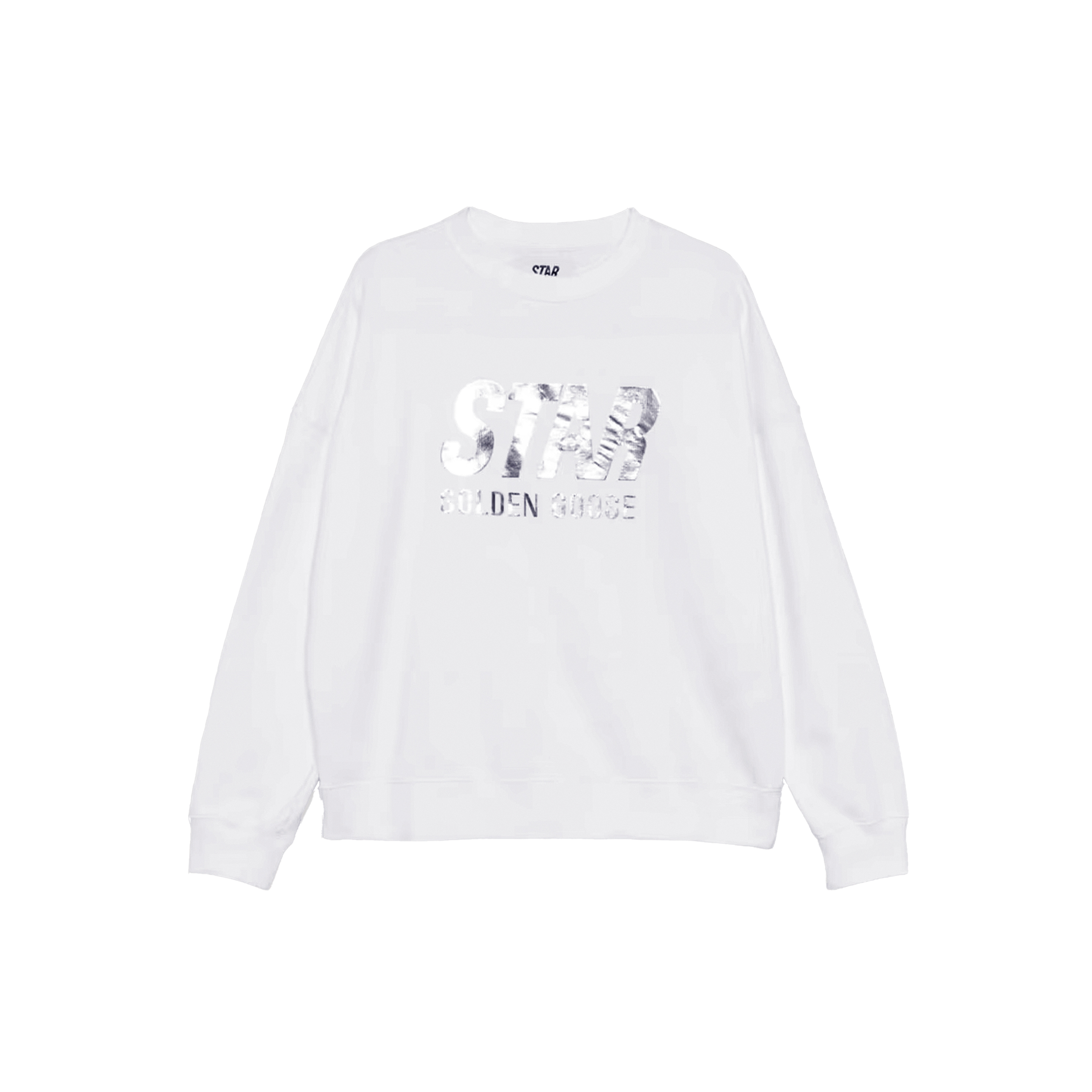 Buzo Blanco Golden Goose Silver Star Logo