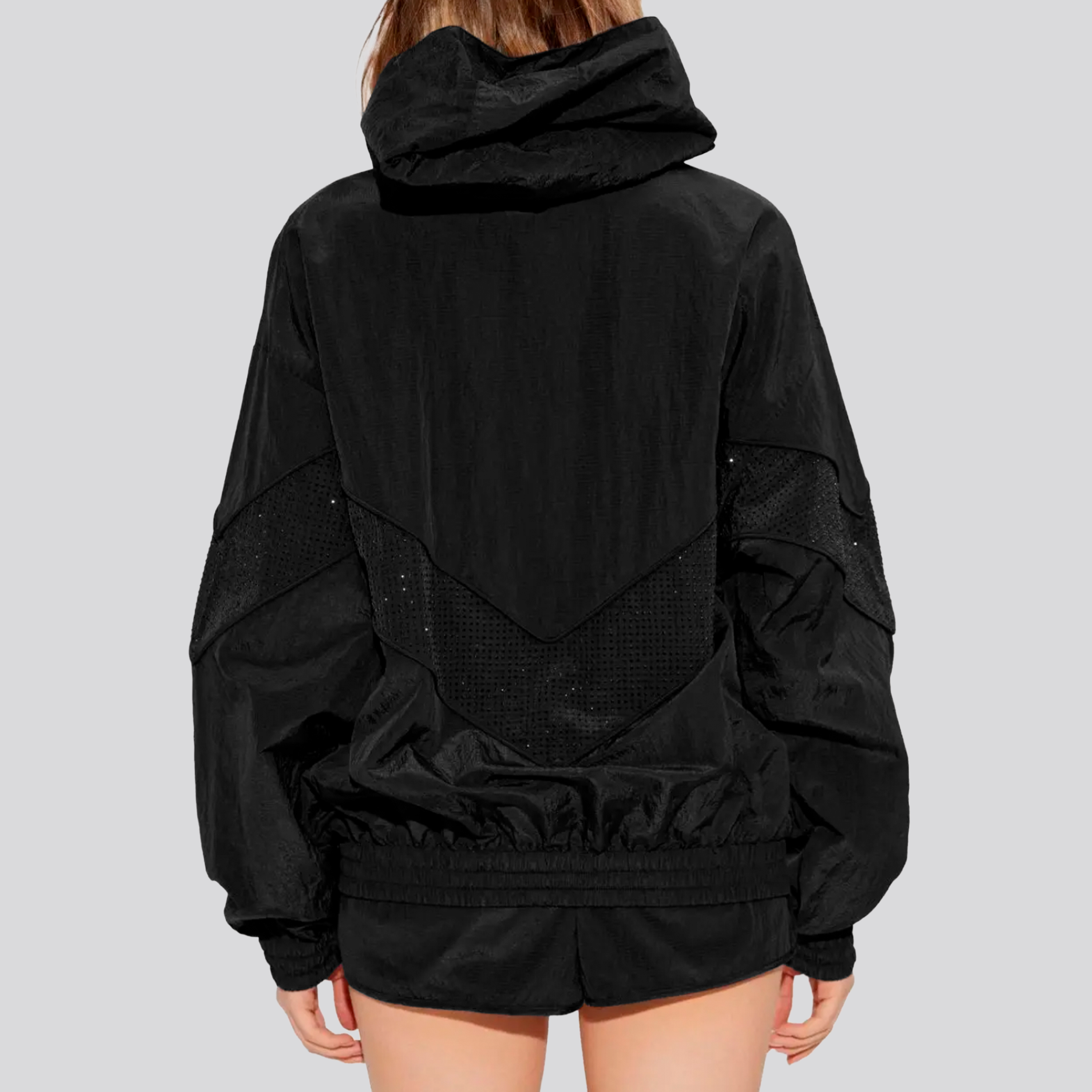 Chaqueta Negra Golden Goose Letisia Windbreaker