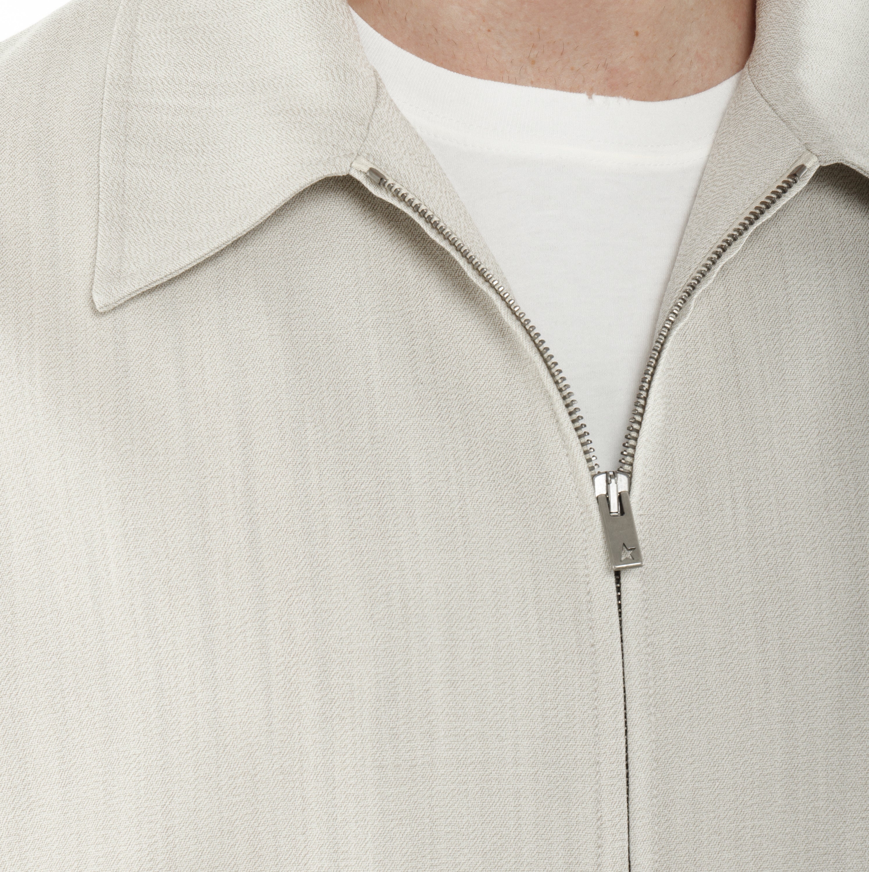 Chaqueta Beige Golden Goose Blend Mouline