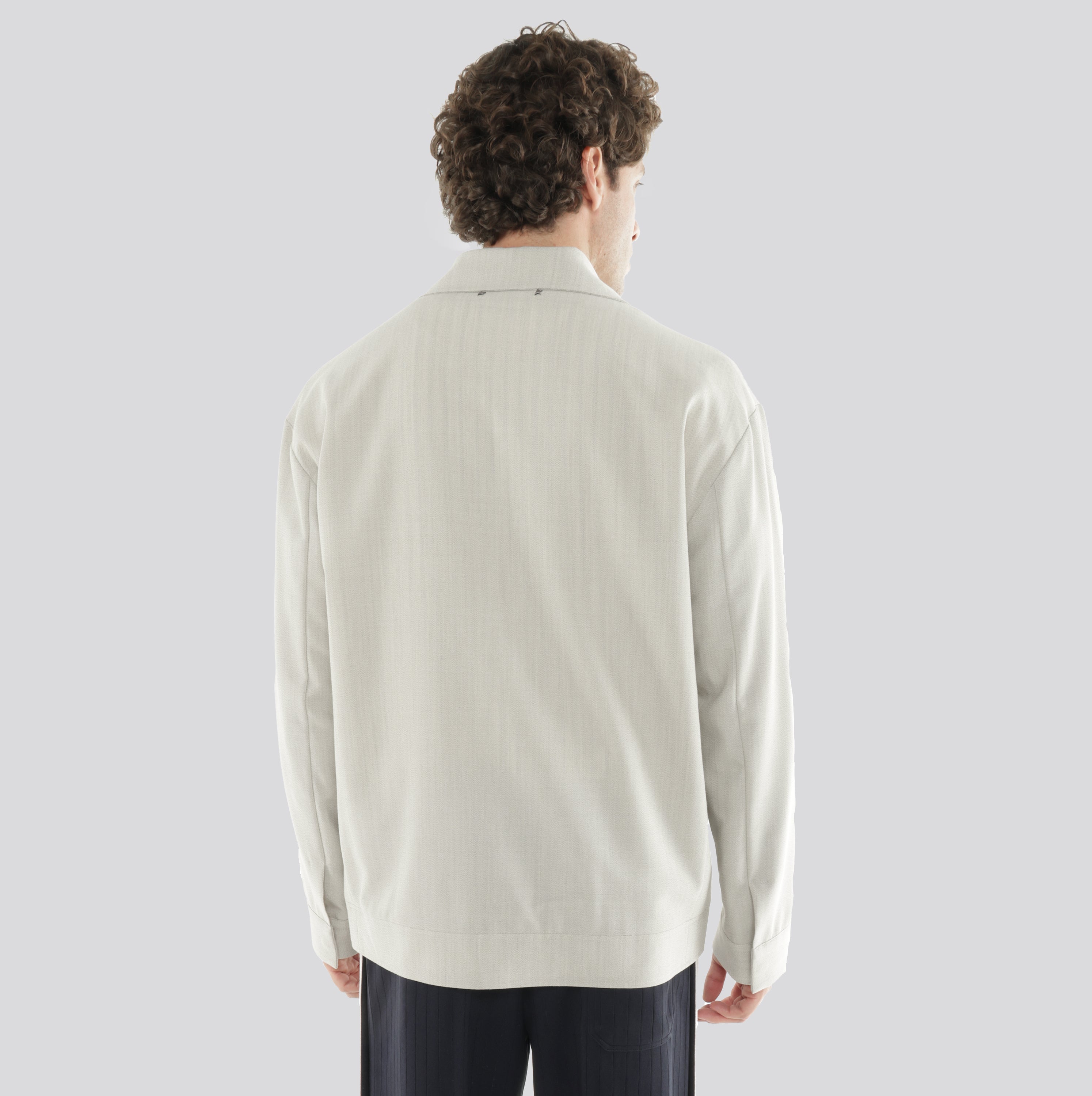 Chaqueta Beige Golden Goose Blend Mouline