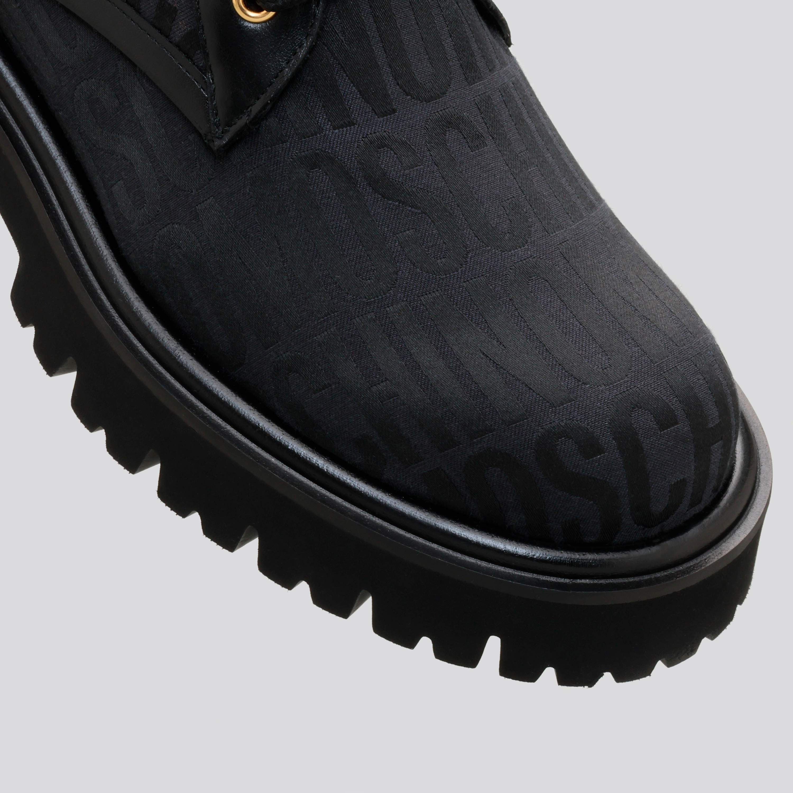 Botas Negros Moschino Multilogo