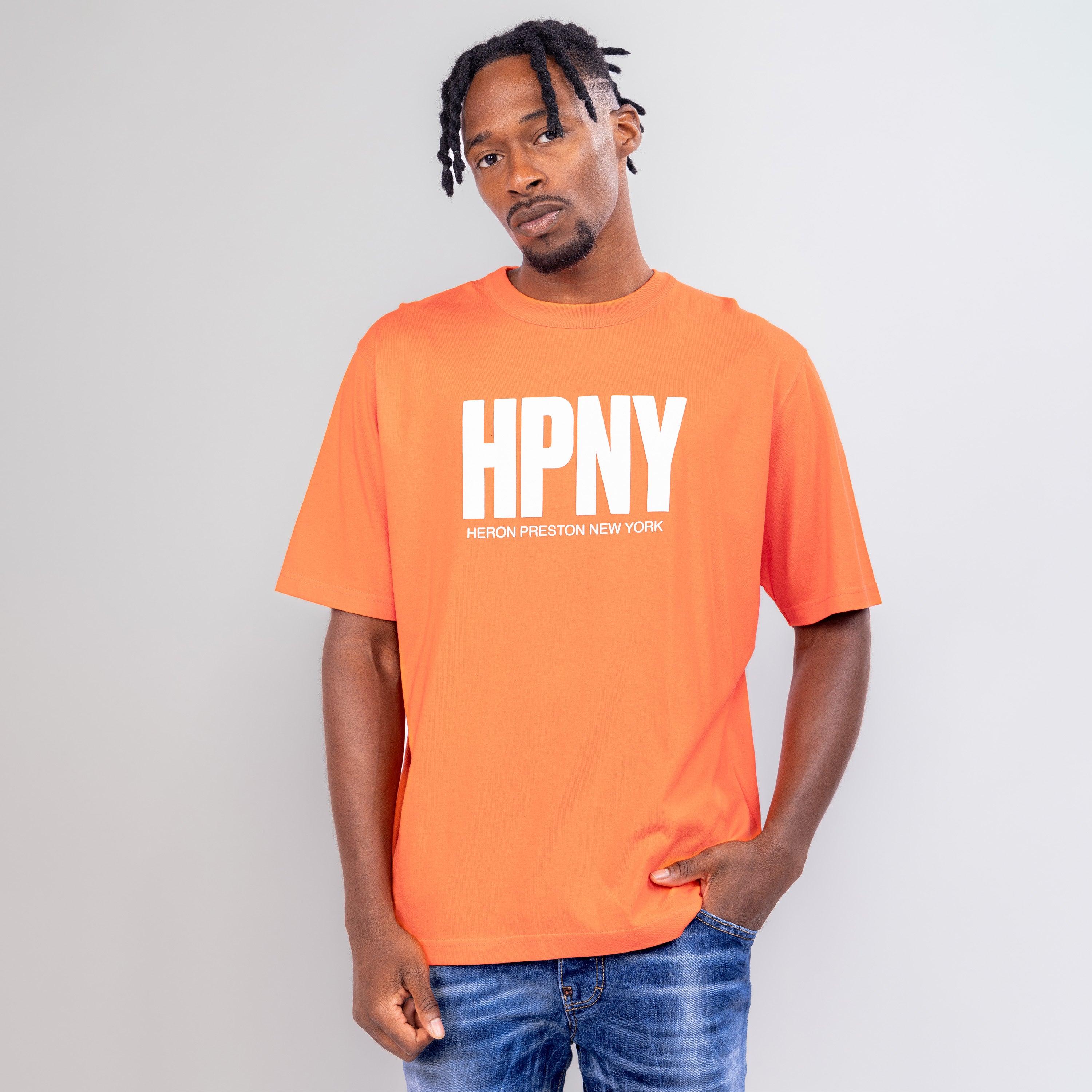 Camiseta Naranjada Heron Preston Preston HPNY