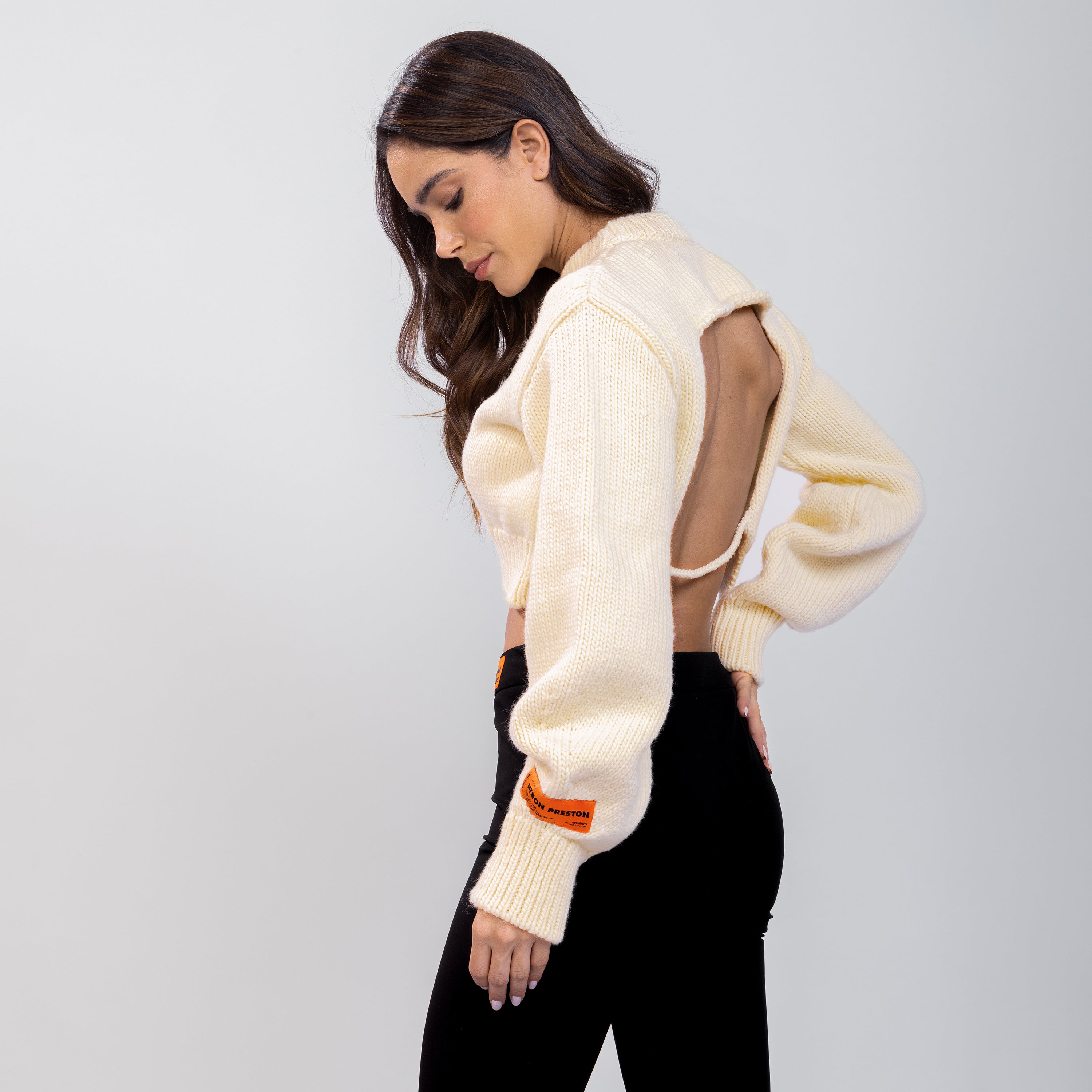 Suéter Blanco Heron Preston Back Cut Out