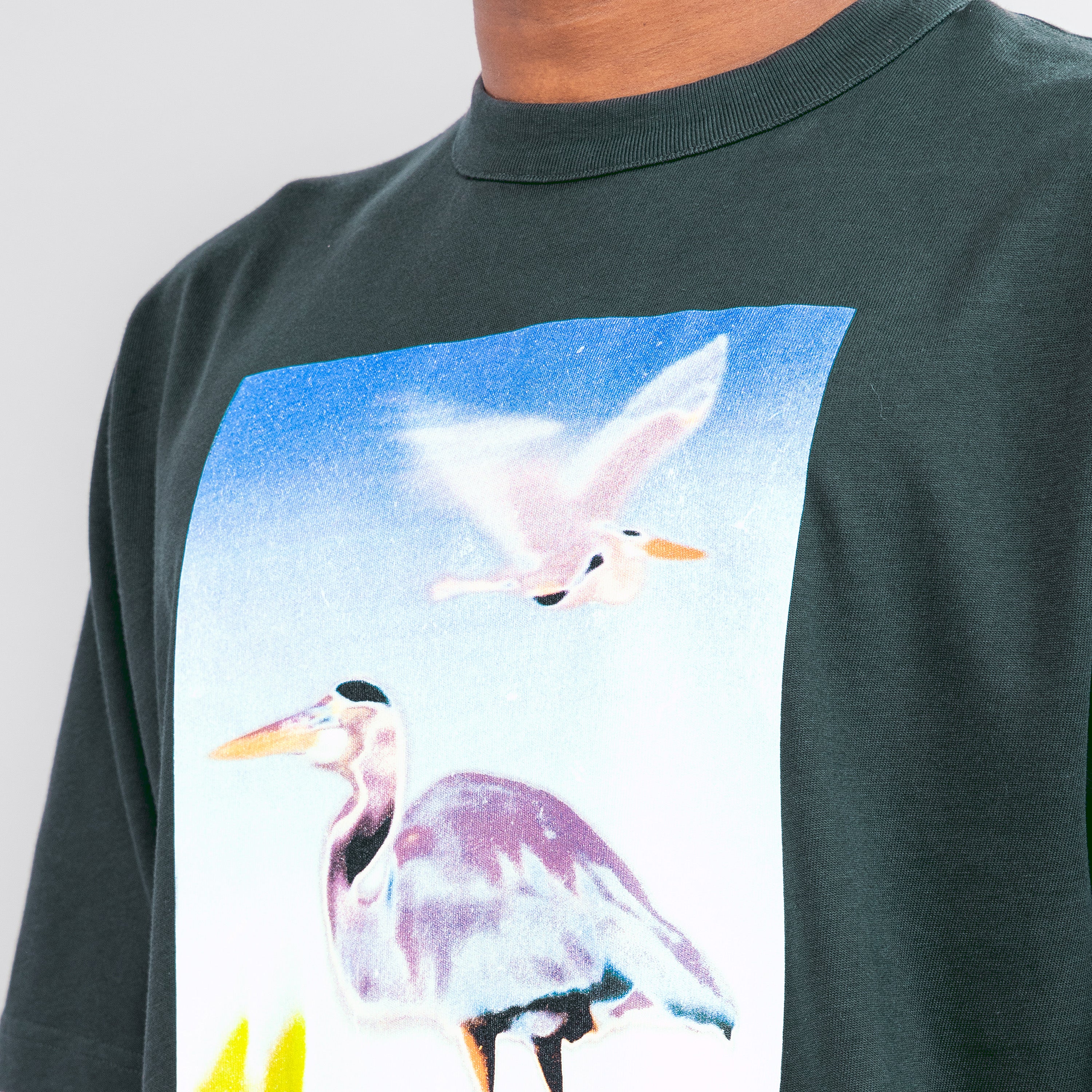 Camiseta Verde Heron Preston Censored
