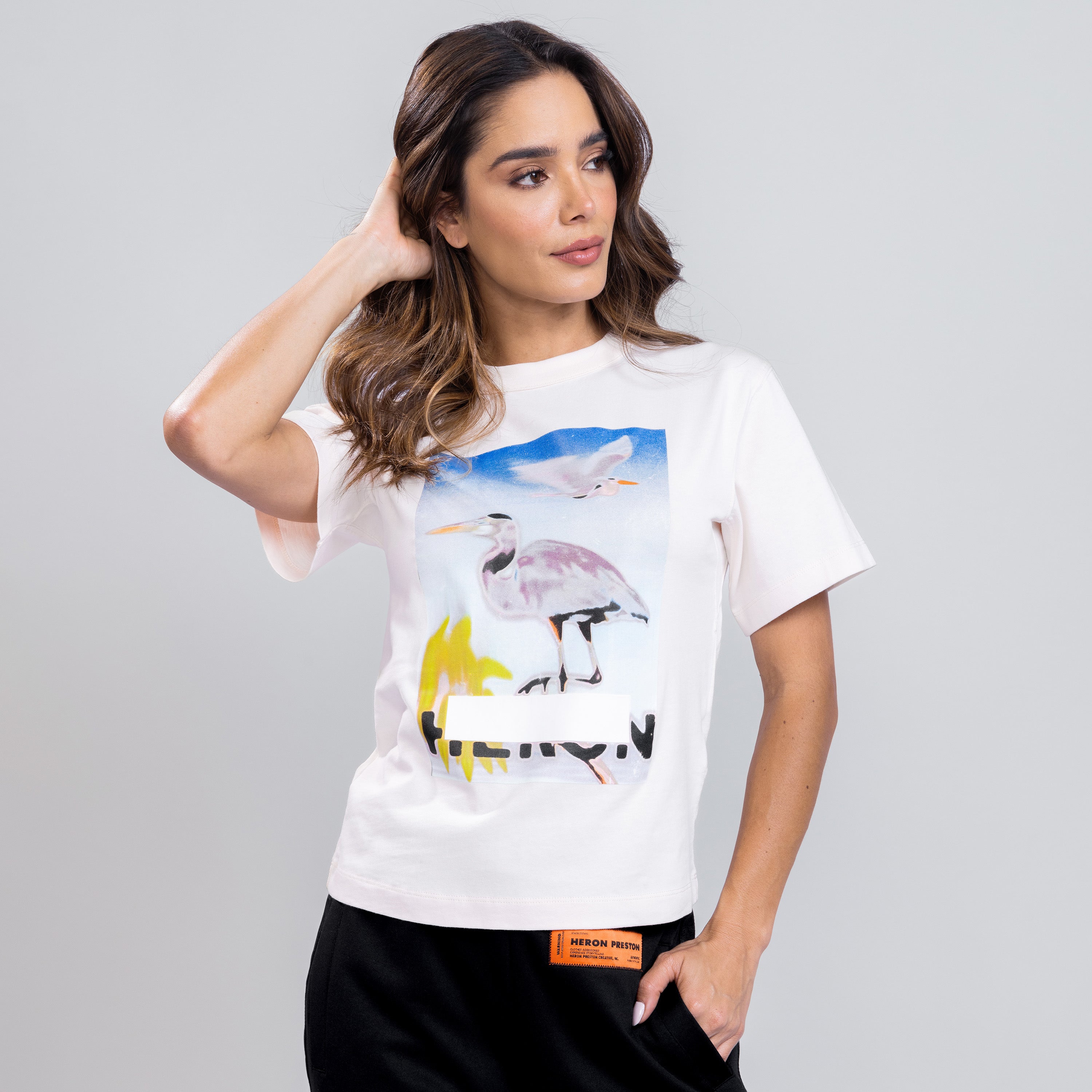 Camiseta Rosada Heron Preston Censored W