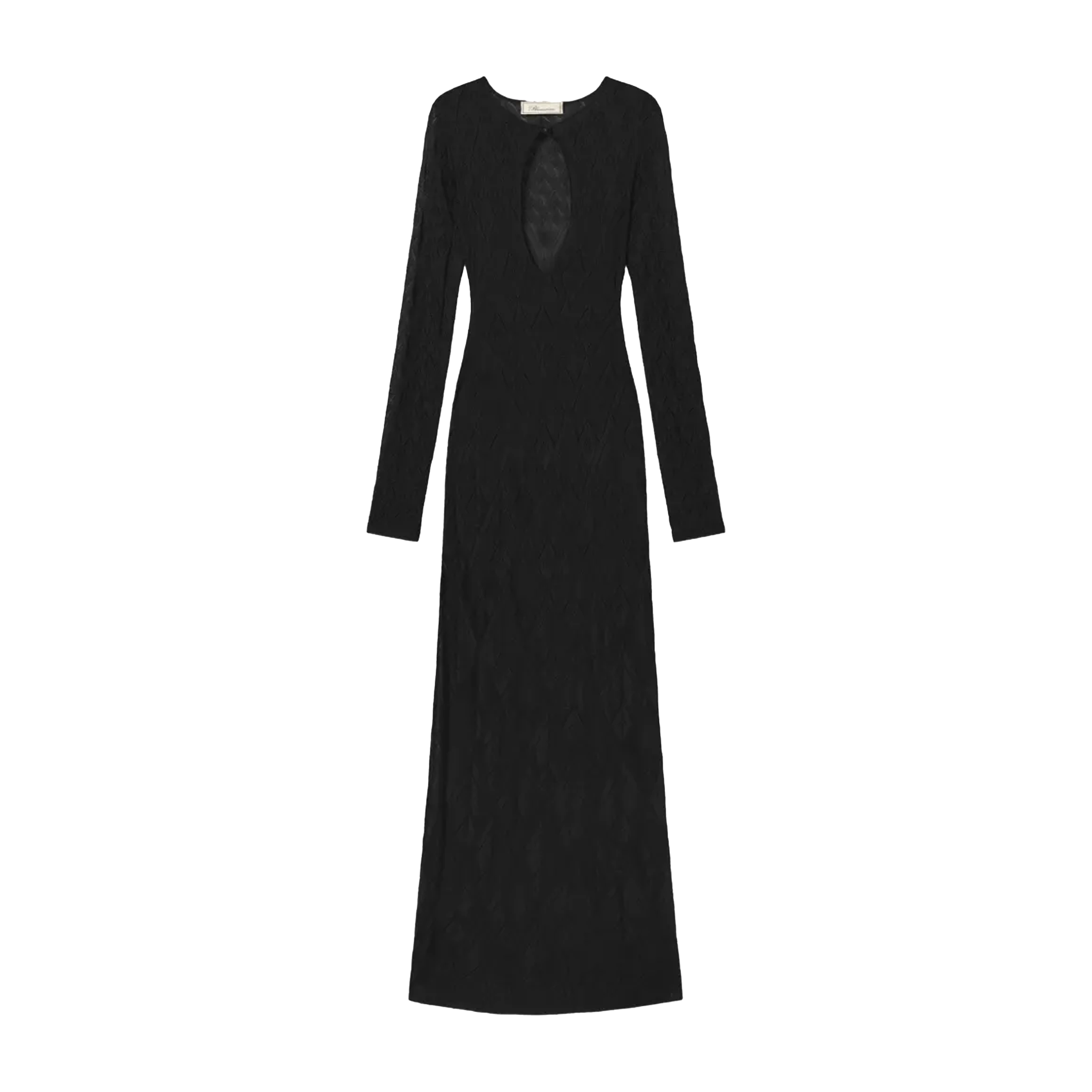 Vestido Negro Blumarine Long Knit