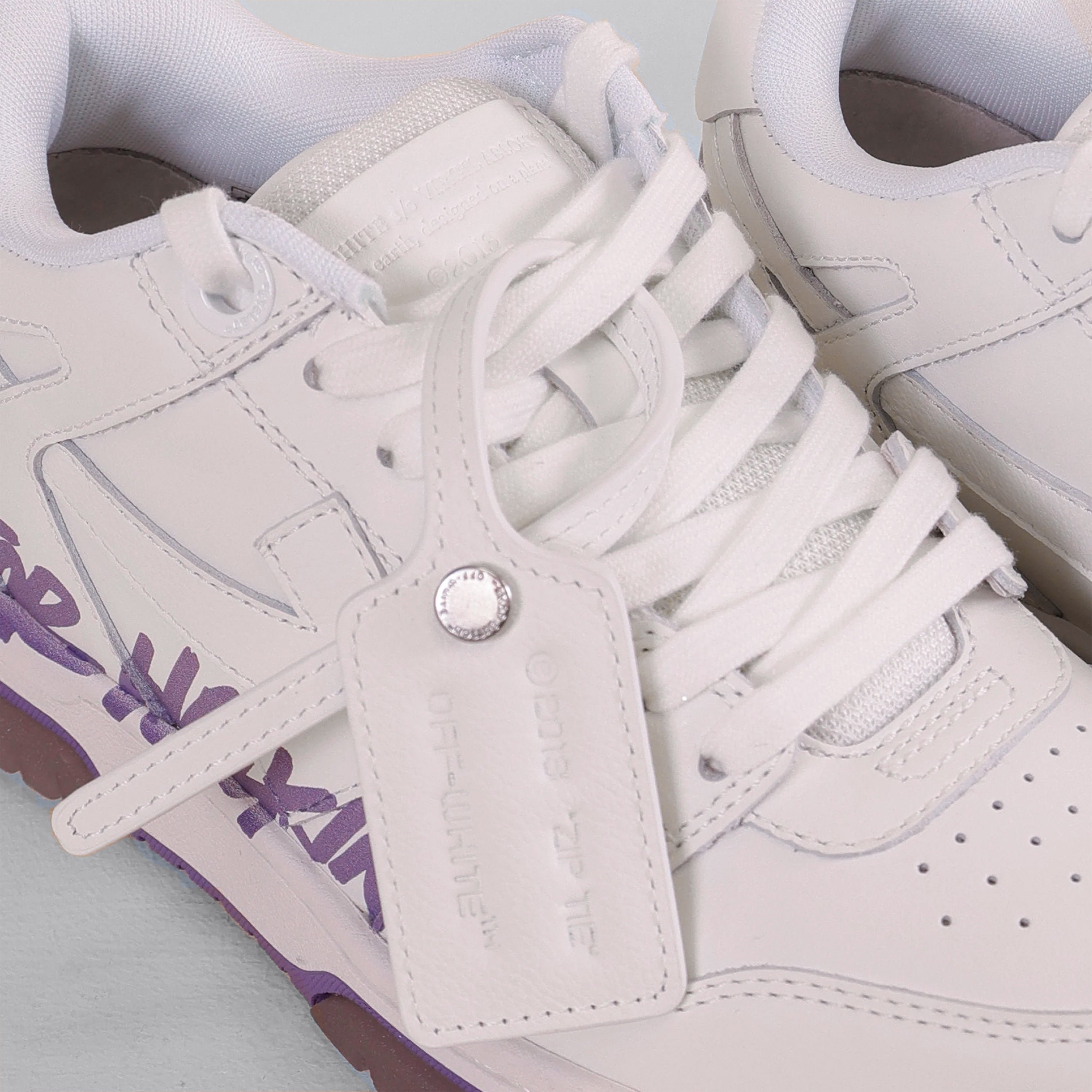 Sneakers White Lila Off-White "OOO" For Walking