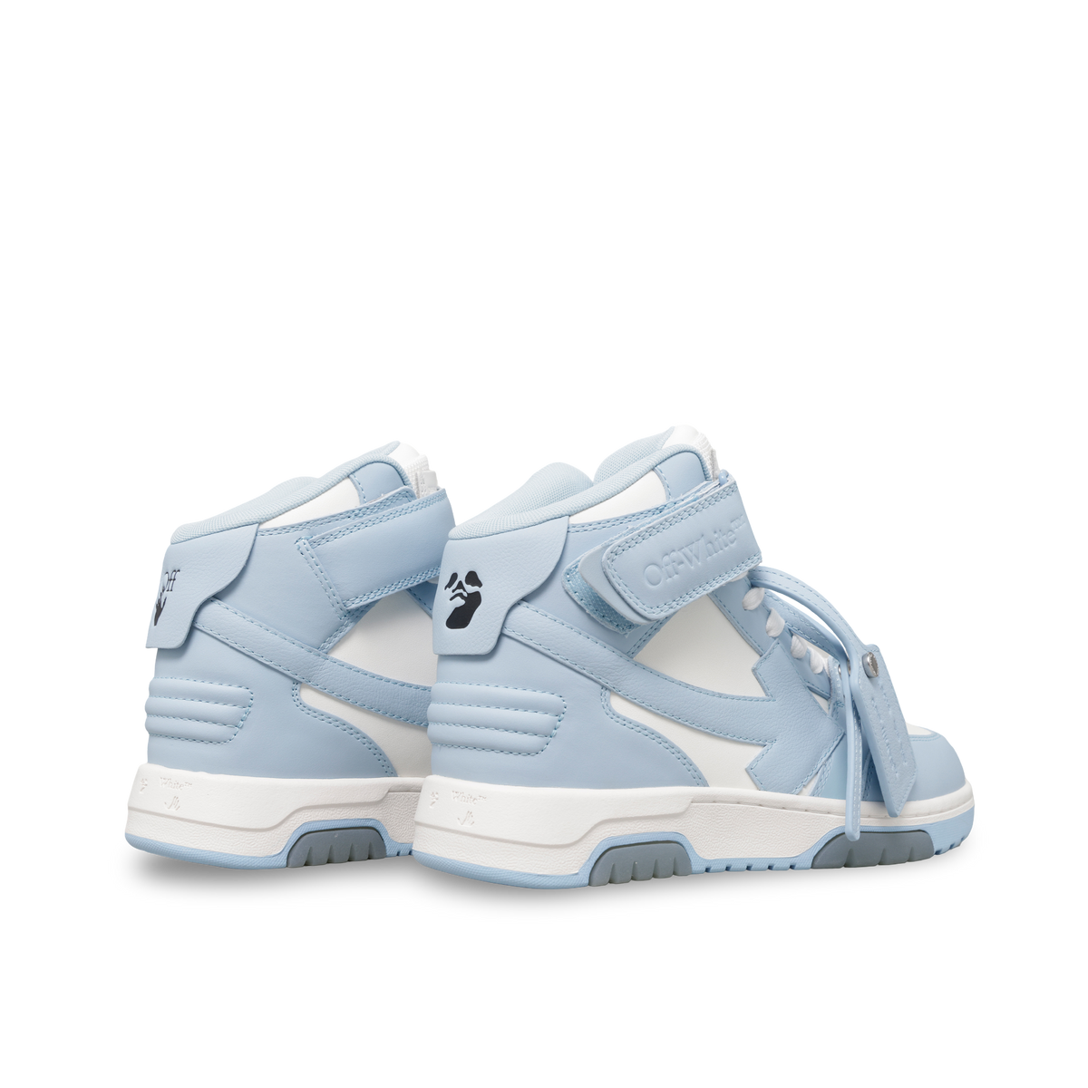 Sneakers Celeste Off-White "OOO" Mid Top