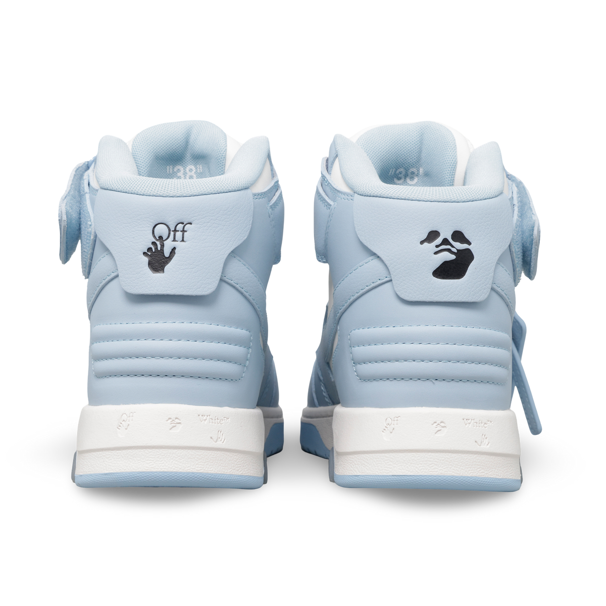 Sneakers Celeste Off-White "OOO" Mid Top