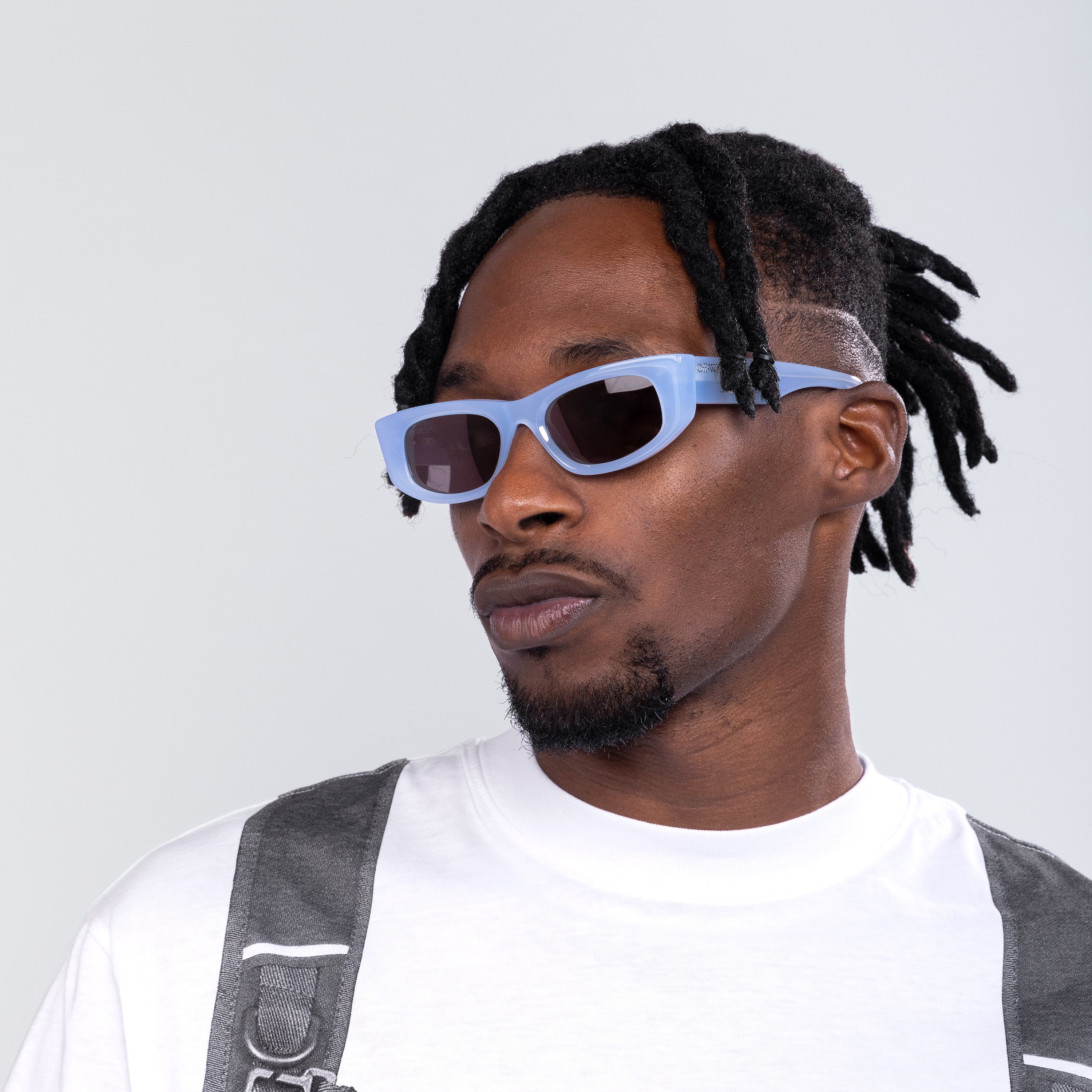 Gafas Celeste Off-White Matera Gris Oscuro